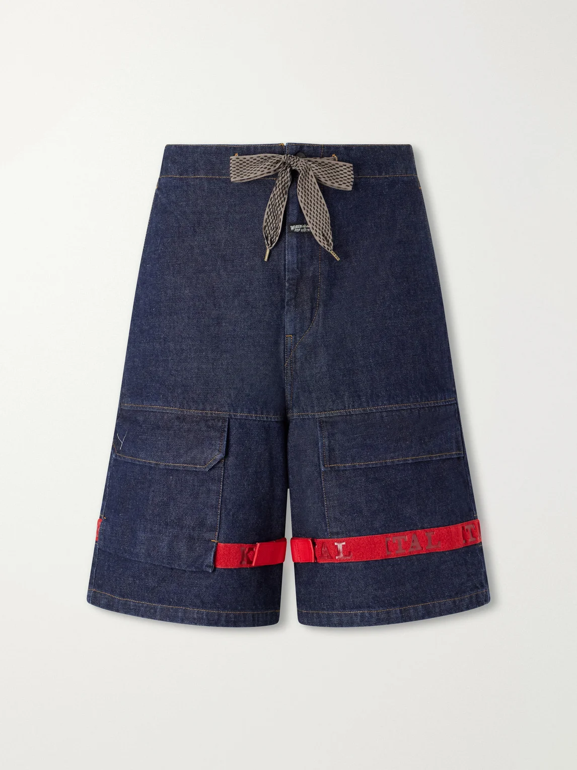 Nouvelle Shuttle Straight-Leg Denim Shorts - 1