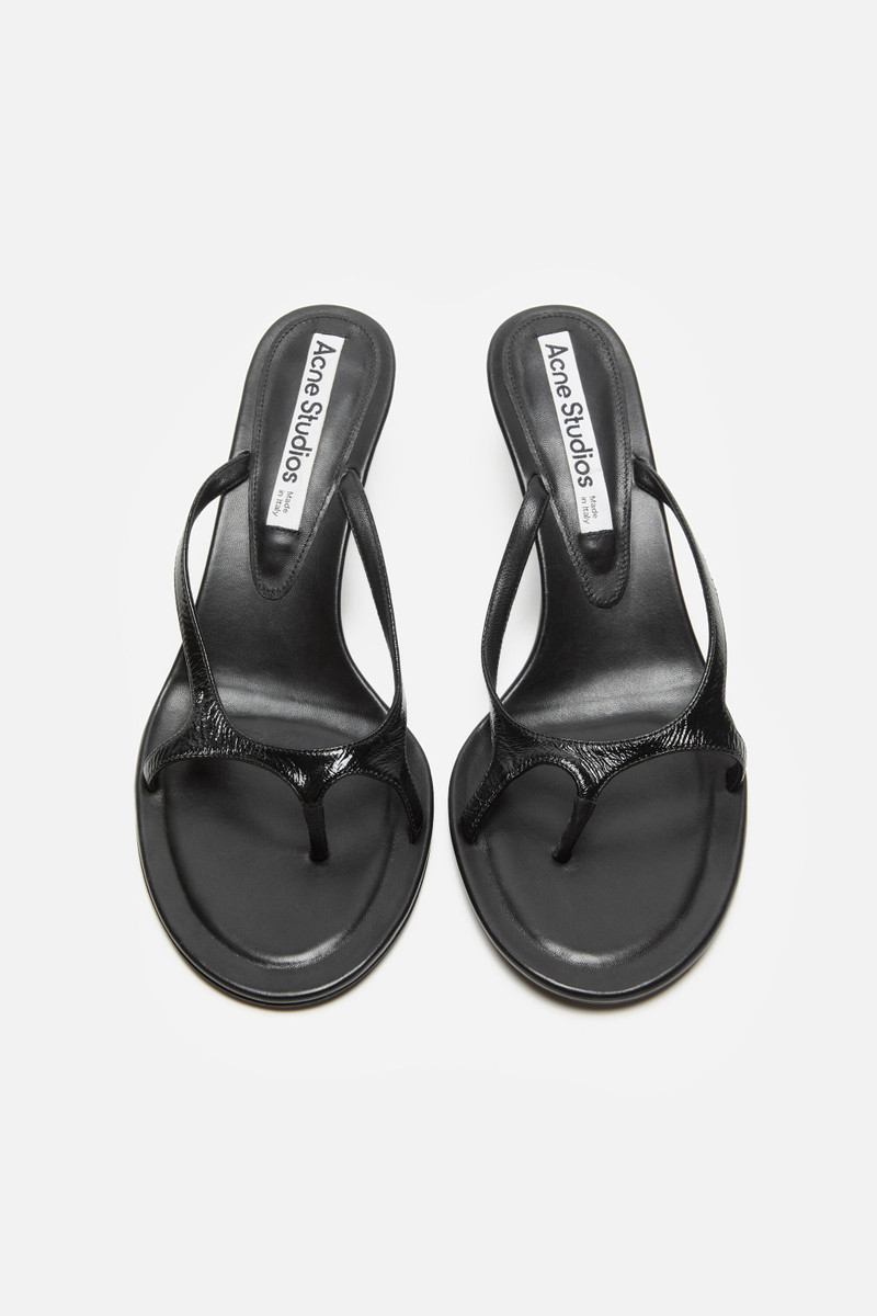 Acne Studios Leather kitten heels - Black outlook