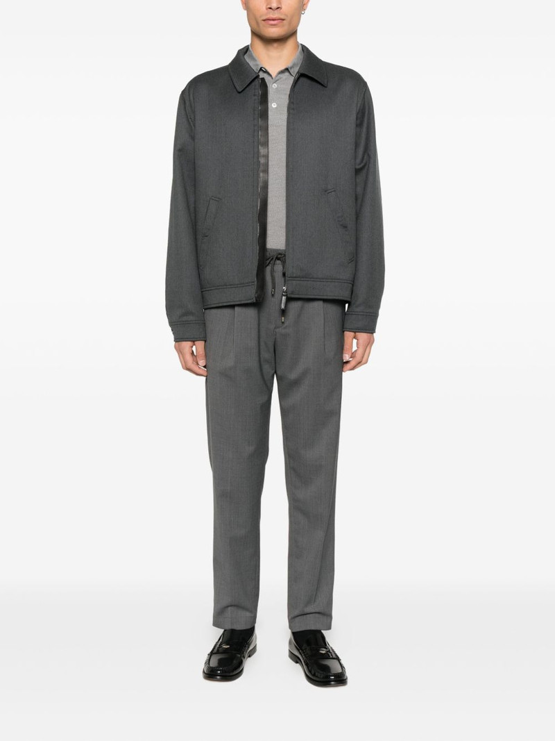 Brioni mélange-effect jacket outlook