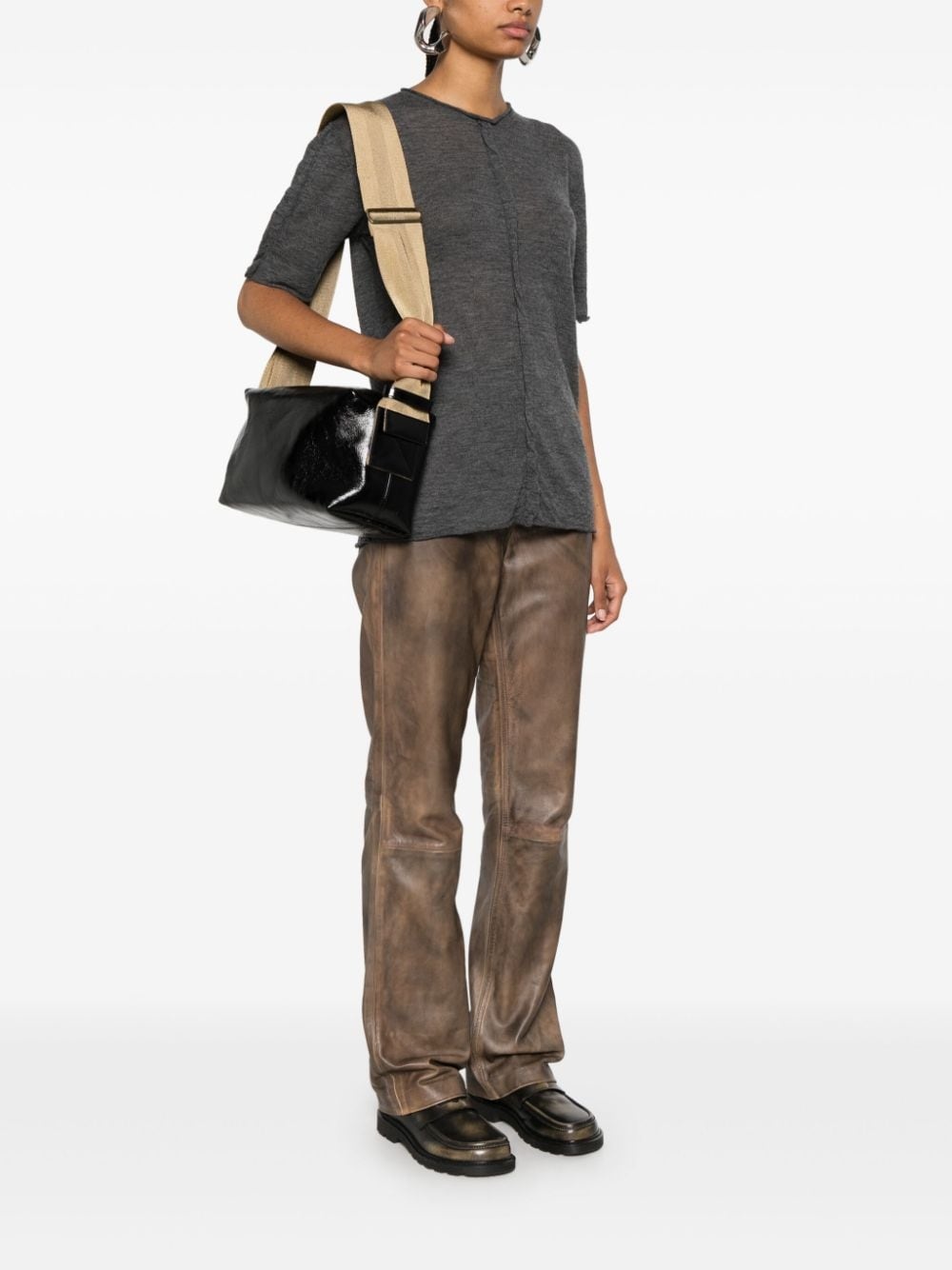 logo-debossed shoulder bag - 2