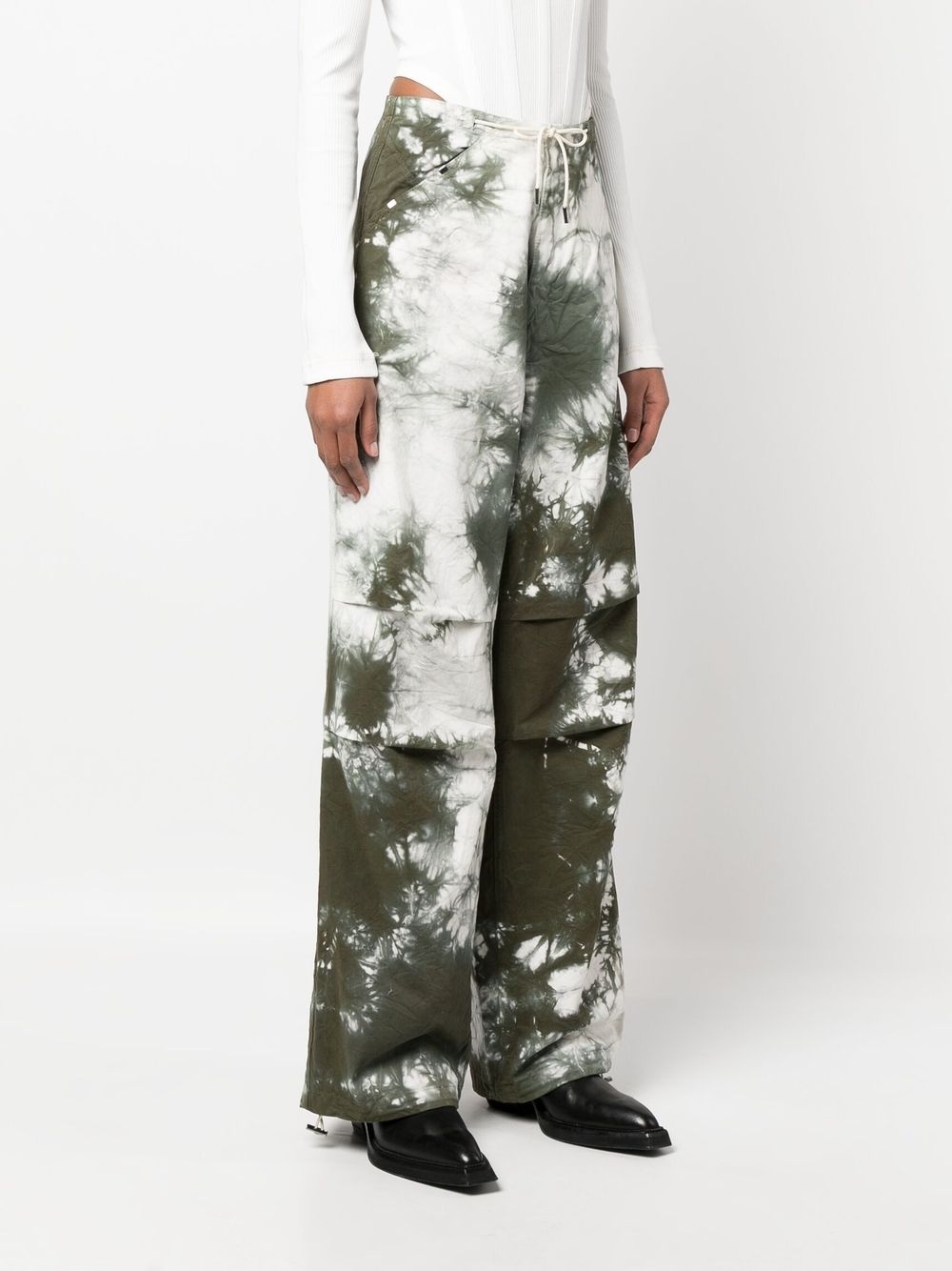 tie-dye cargo trousers - 3