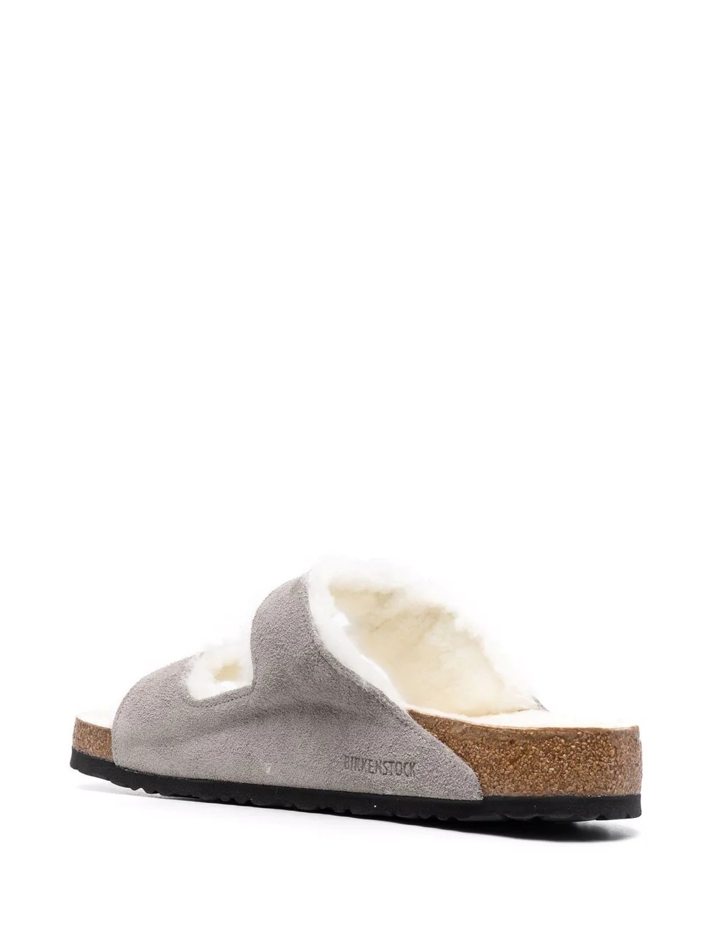 Arizona shearling suede sandals - 3