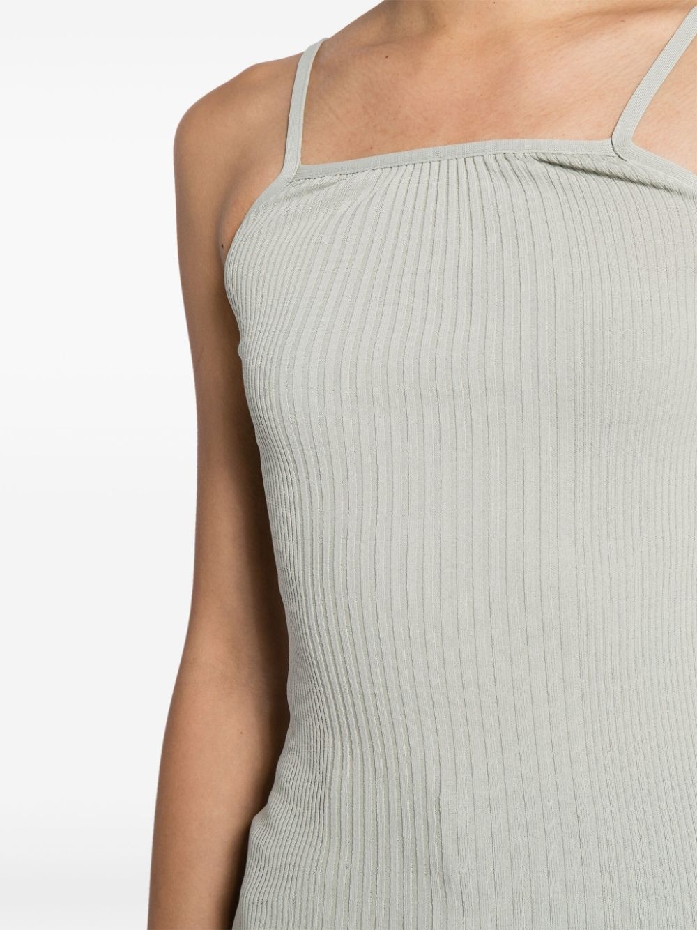 halterneck ribbed tank top - 5