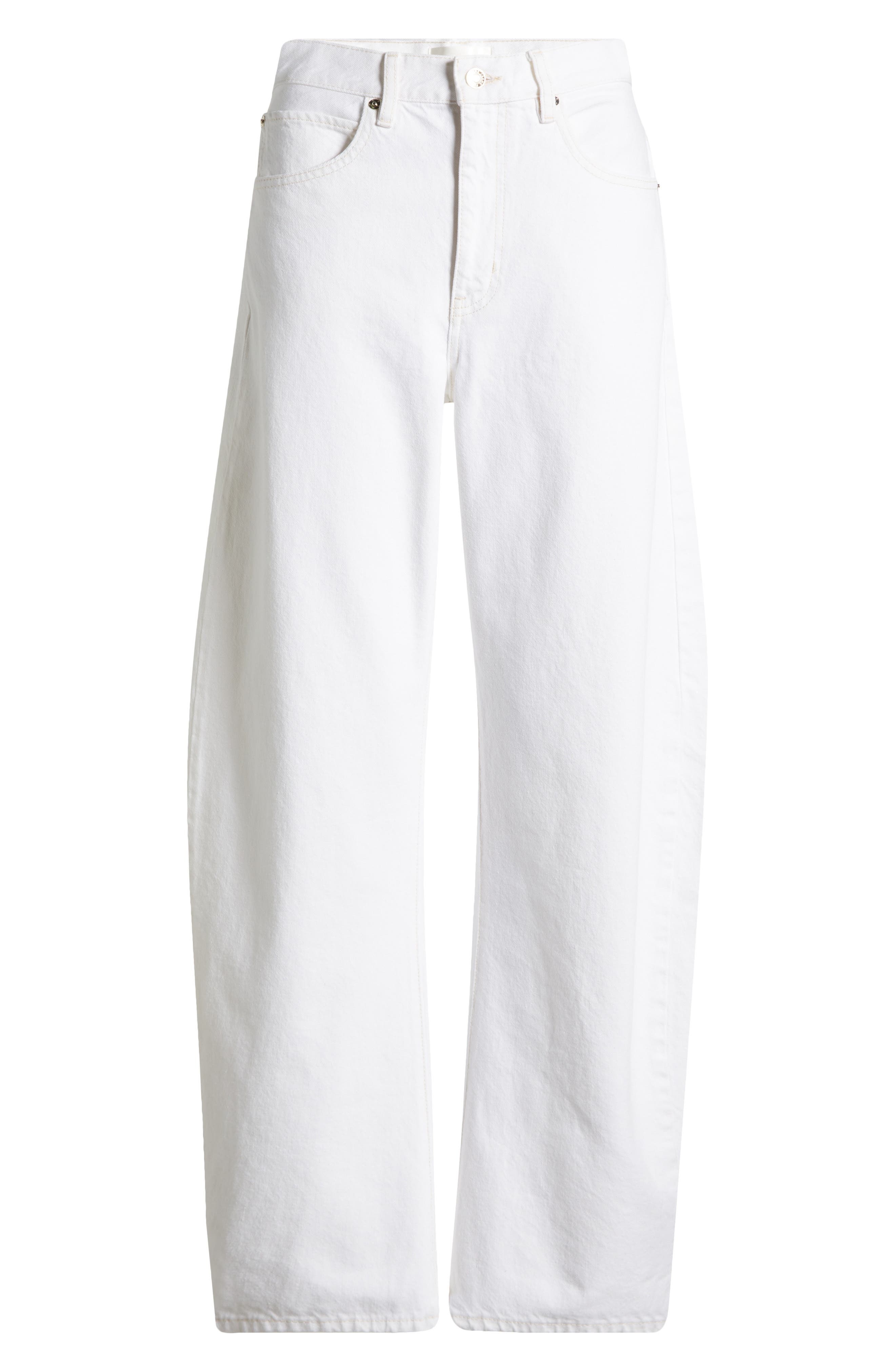 FRAME The Bubble Baggy Jeans in Au Natural Clean at Nordstrom - 5