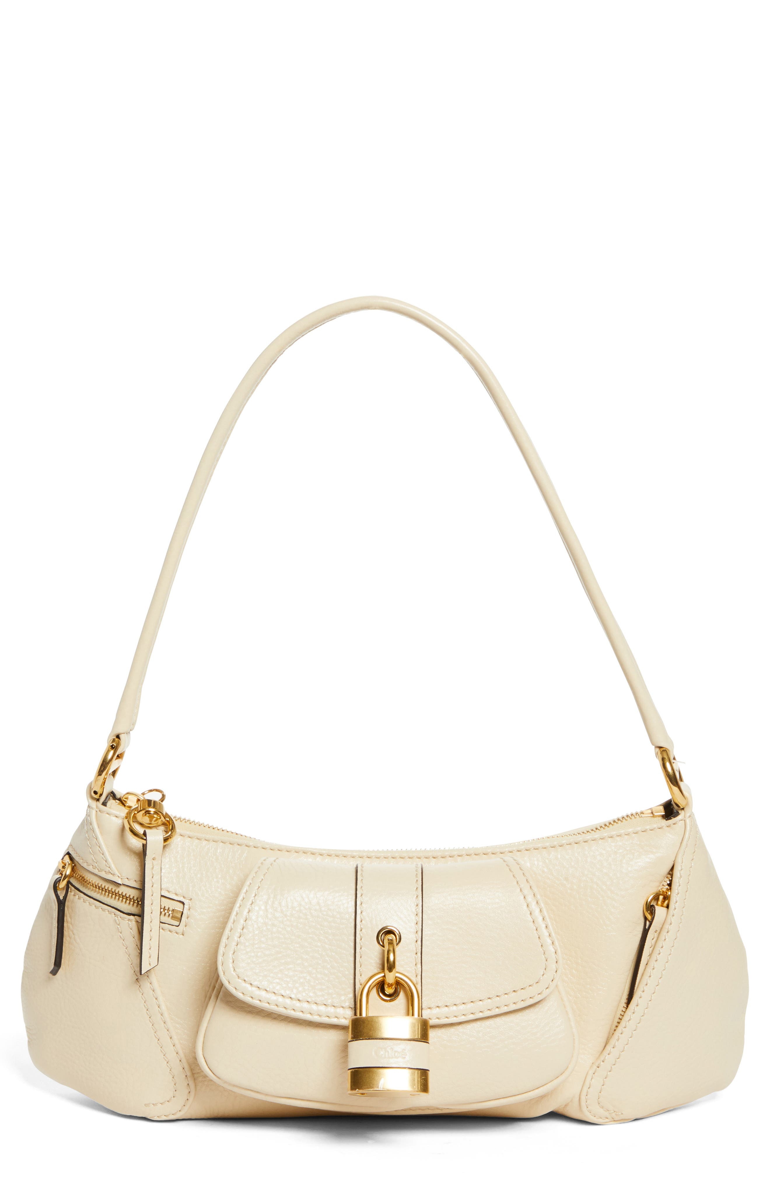 Chloé The 99 Leather Shoulder Bag in Sweet Beige at Nordstrom - 1
