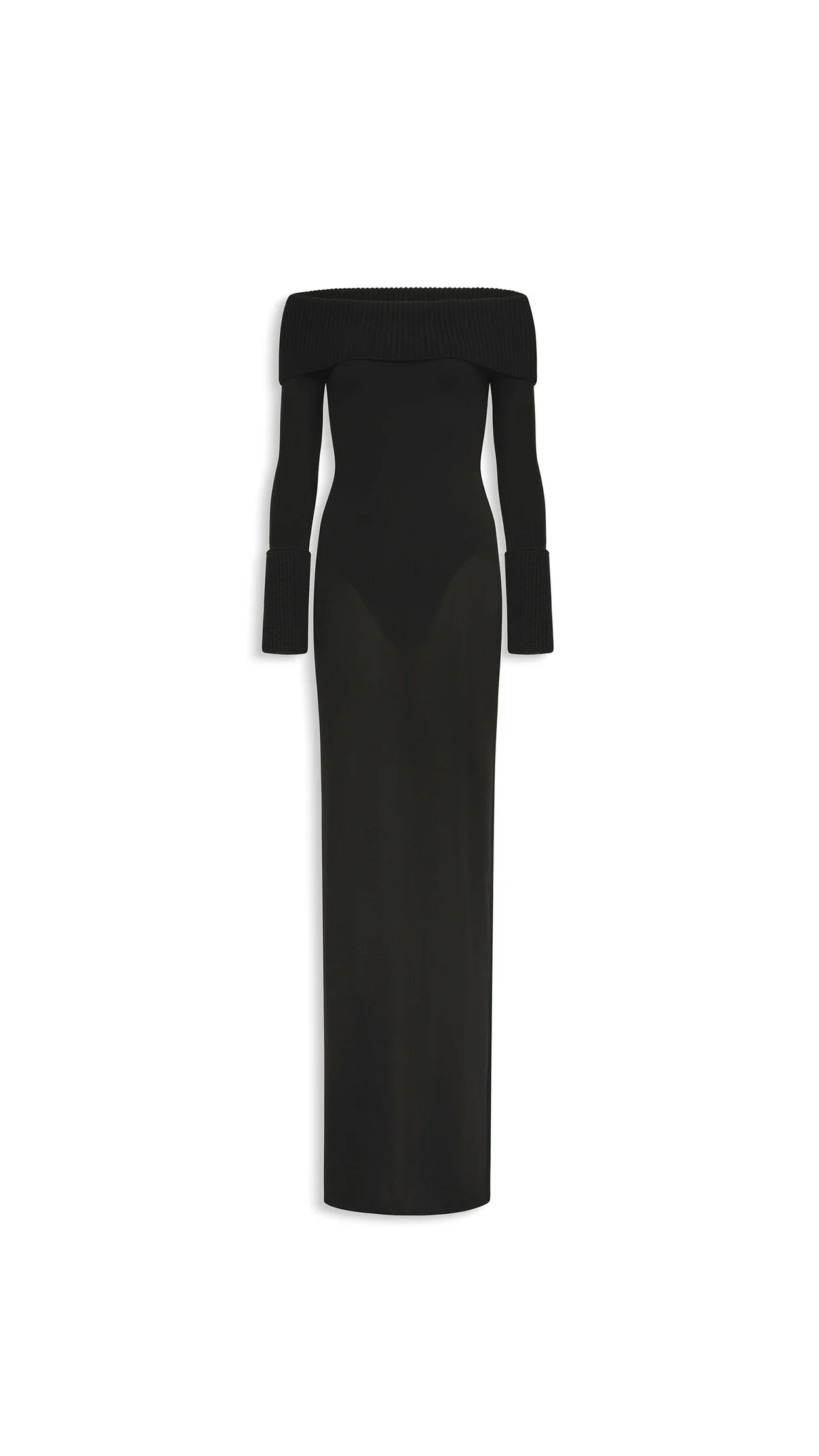 MERINO OFF-SHOULDER DRESS - 1