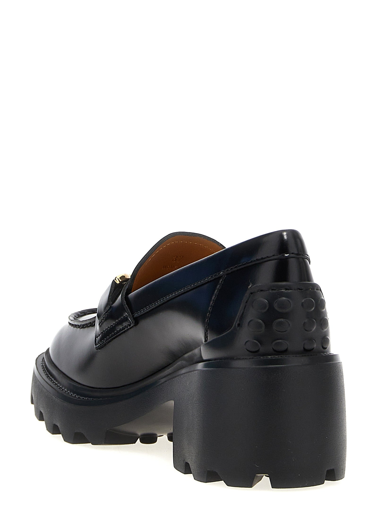 Tod's Gomma Carro Loafers Black | wananluxury | REVERSIBLE