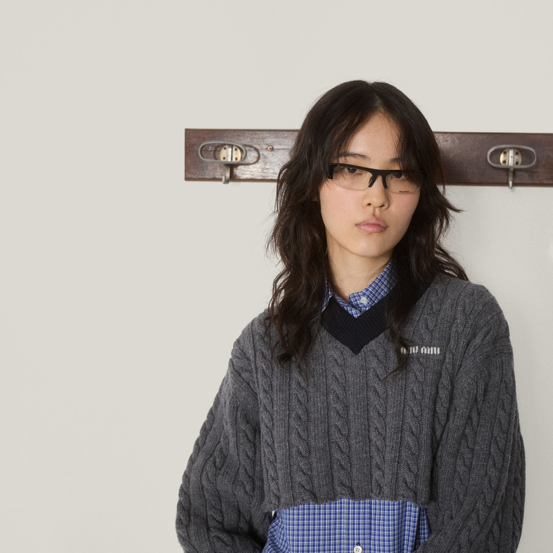 Miu Miu Wool and cotton sweater outlook