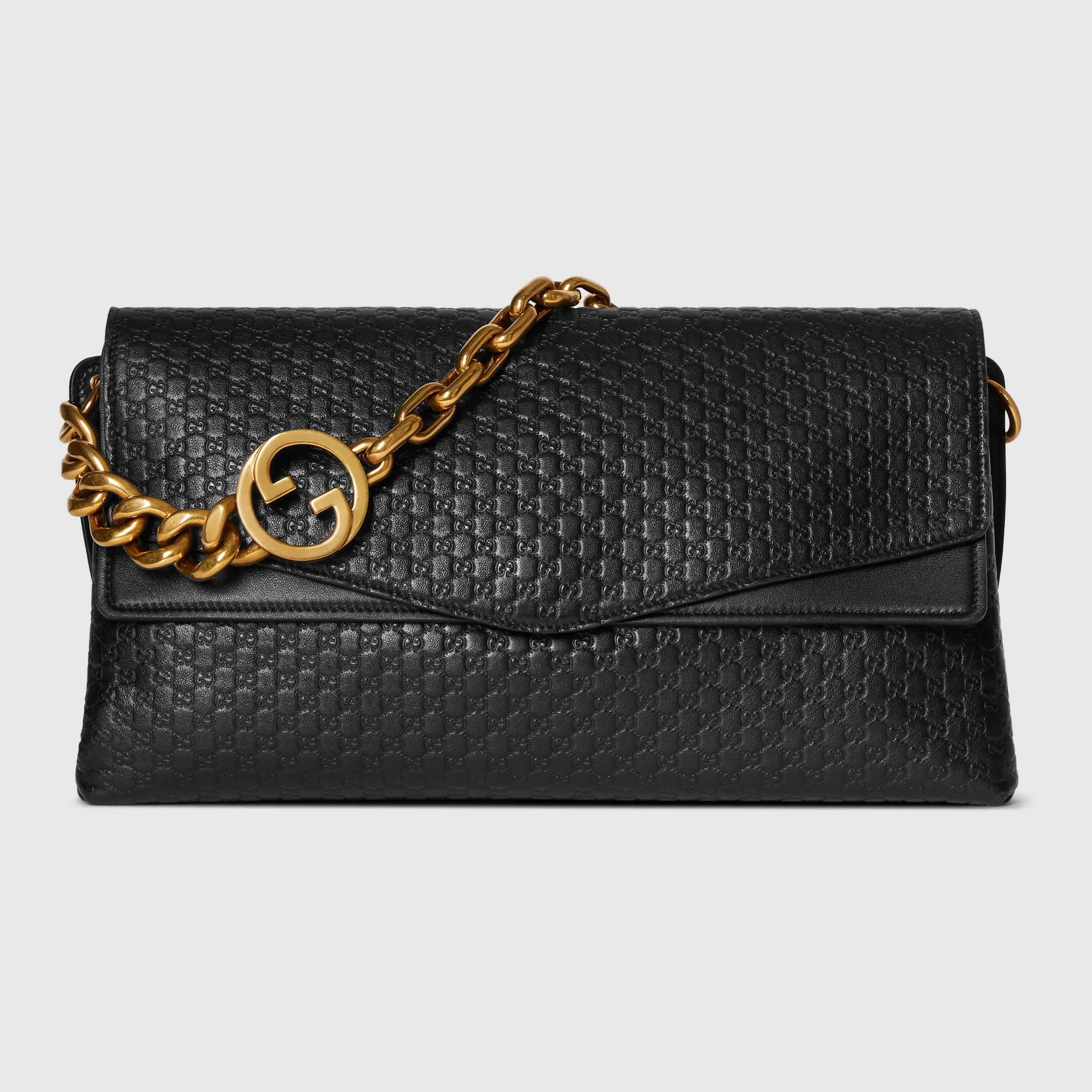 Large shoulder bag with chain - 1