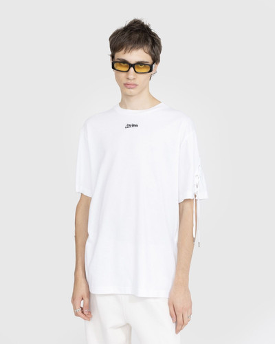 Jean Paul Gaultier Jean Paul Gaultier – Oversize Laced Tee-Shirt White outlook