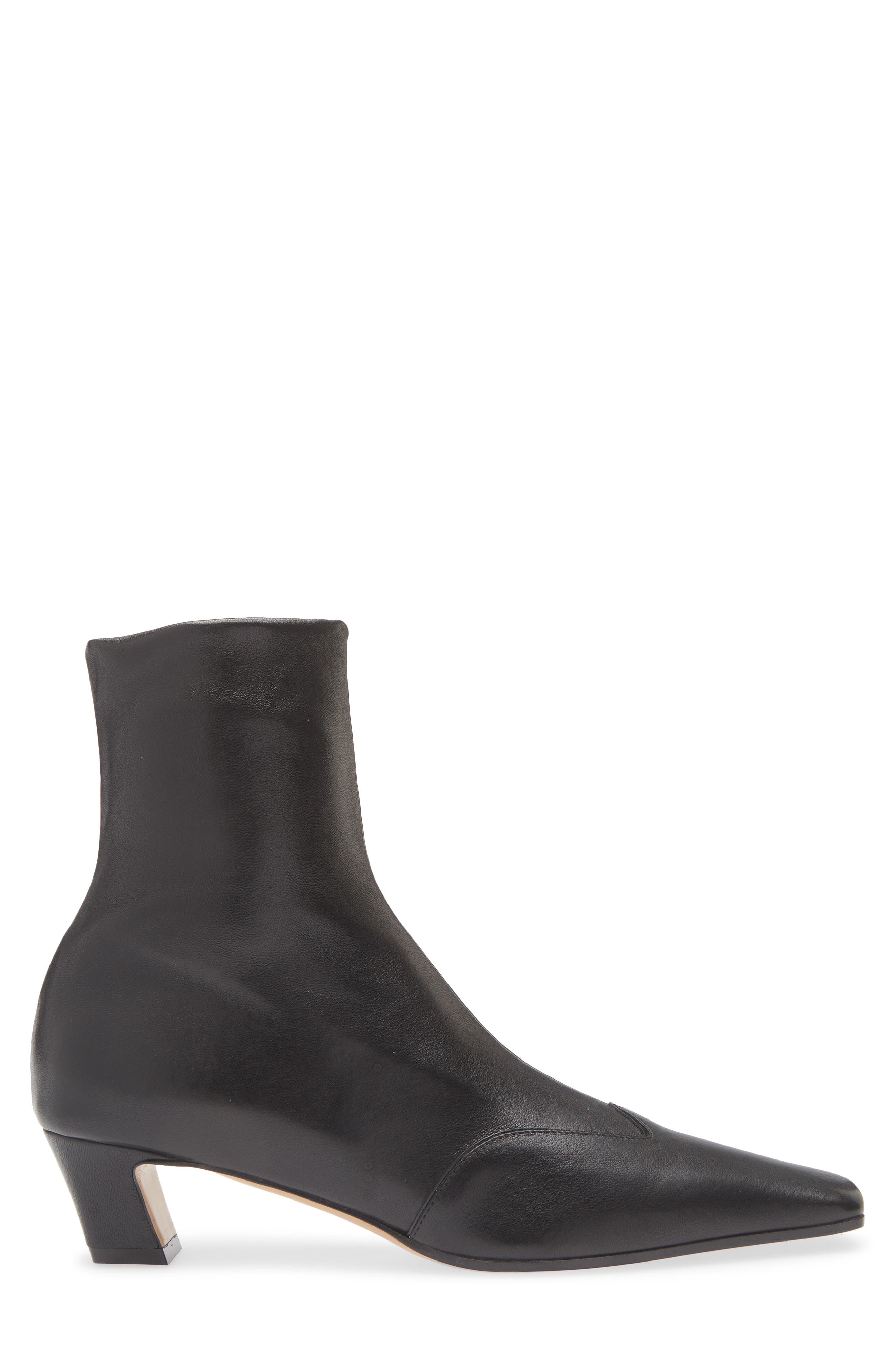 Khaite Nevada Square Toe Bootie in Black at Nordstrom - 3