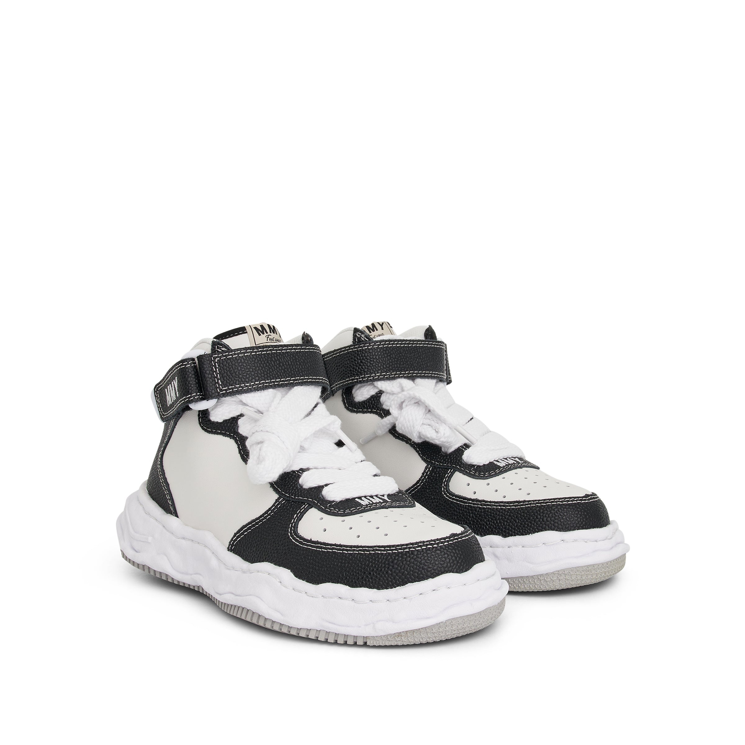 Wayne OG High Top Sneaker in Black/White - 2