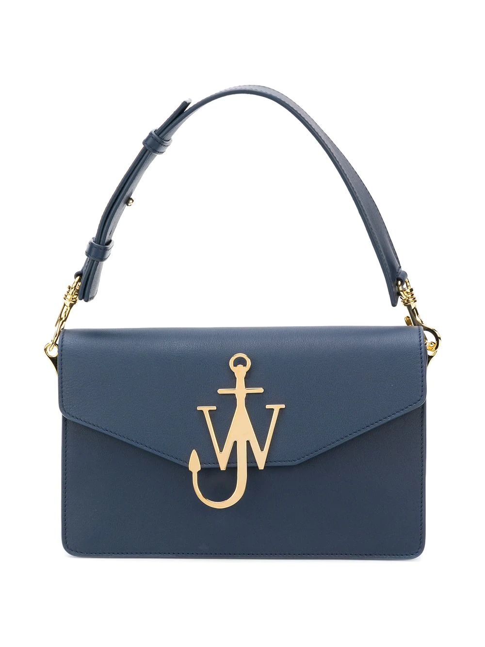 Navy Logo Purse With Chain - 6