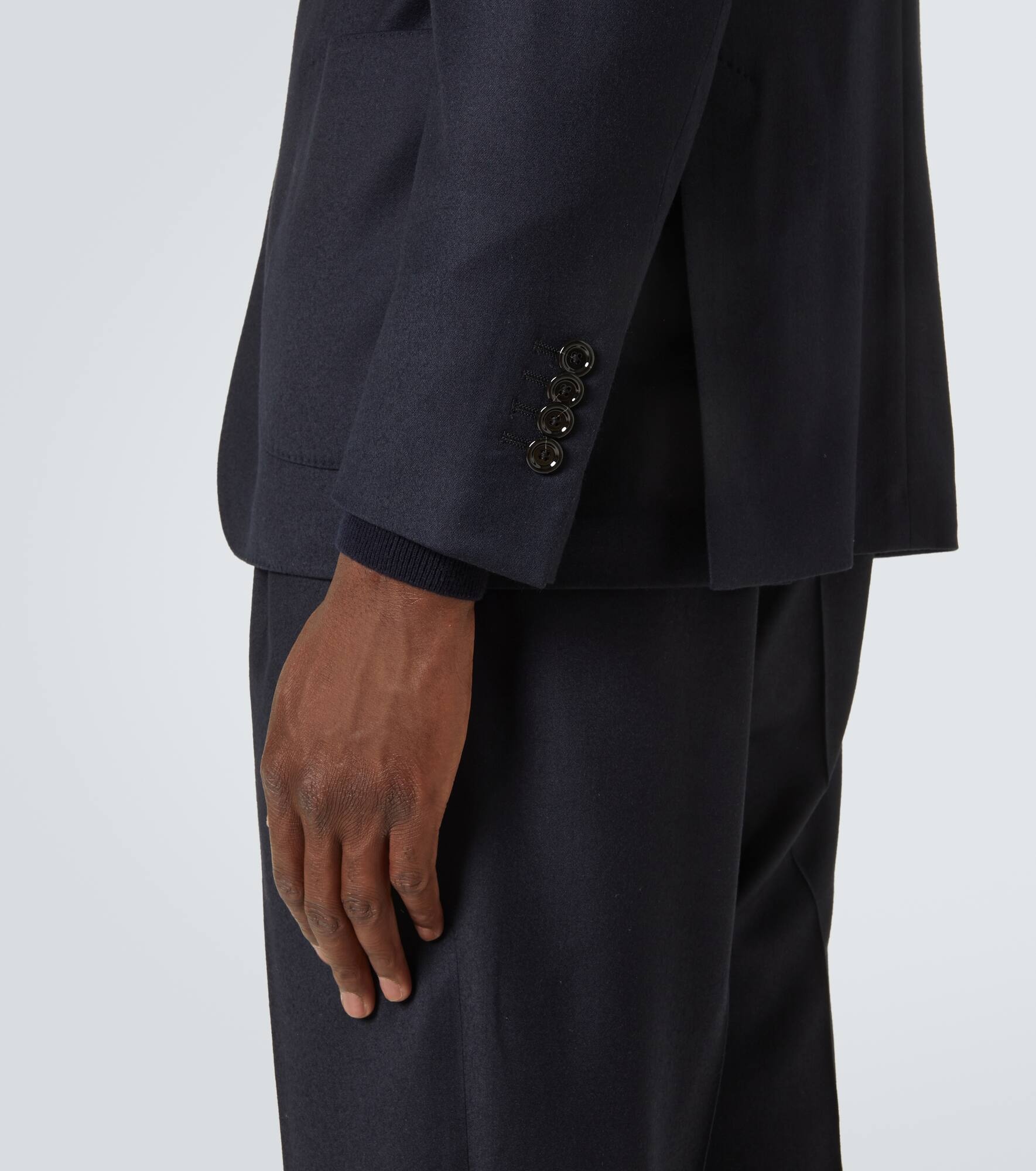 Wool and cashmere blazer - 6