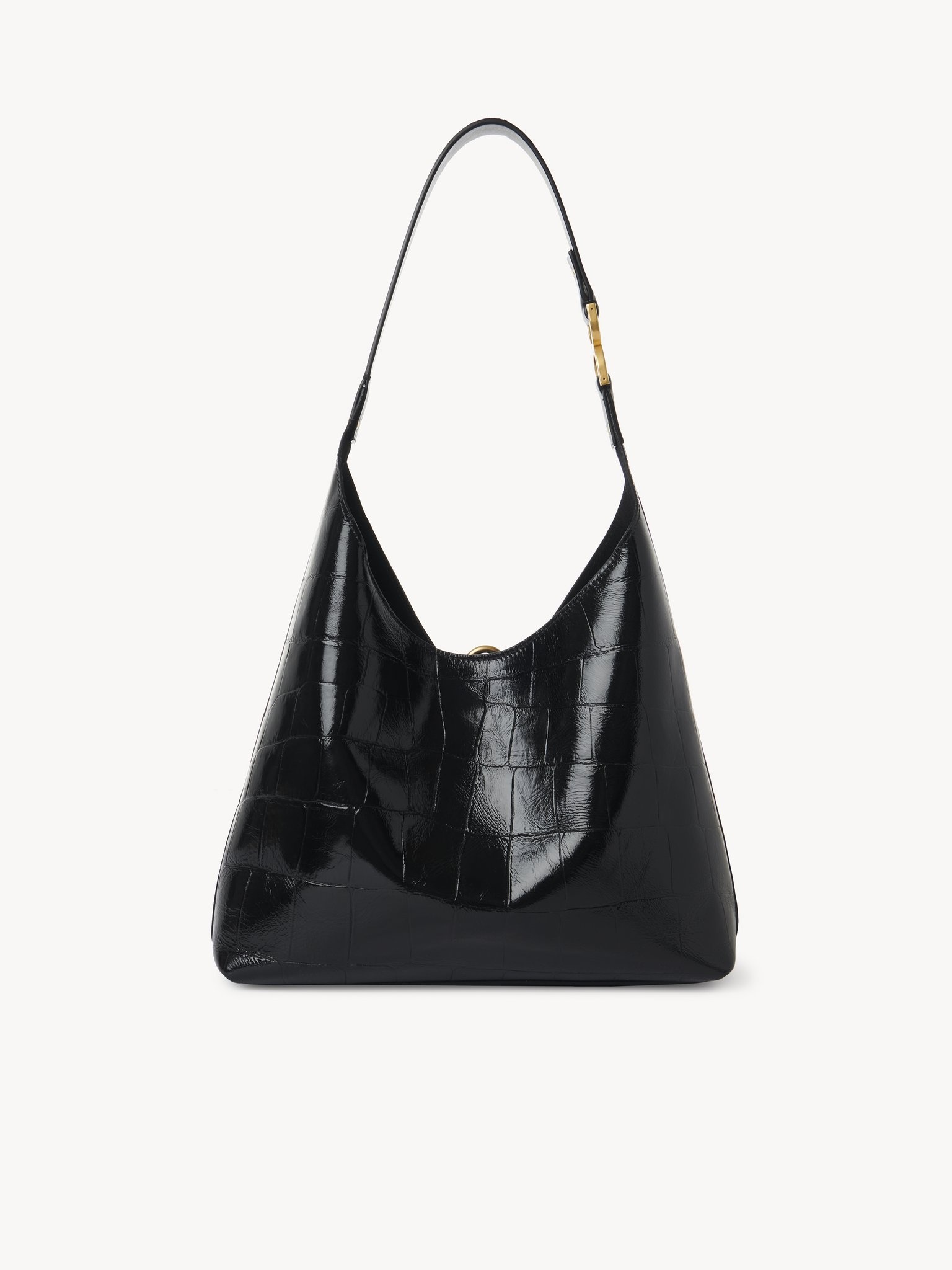 SMALL MARCIE HOBO BAG IN CROCO-EFFECT LEATHER - 5