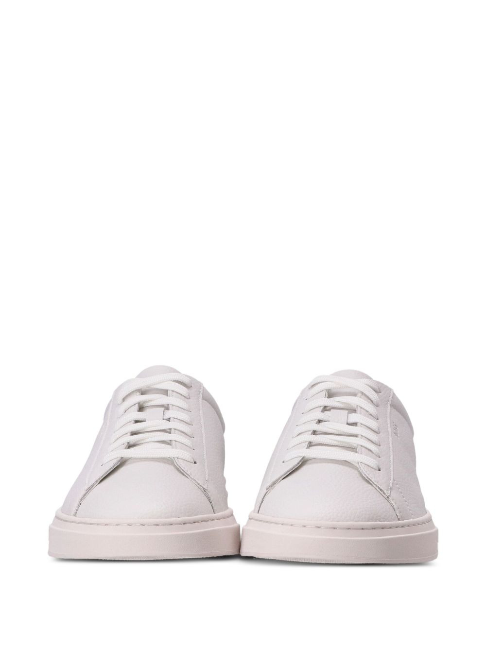 leather lace-up sneakers - 4