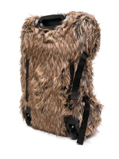 MM6 Maison Margiela logo-patch faux-fur suitcase outlook