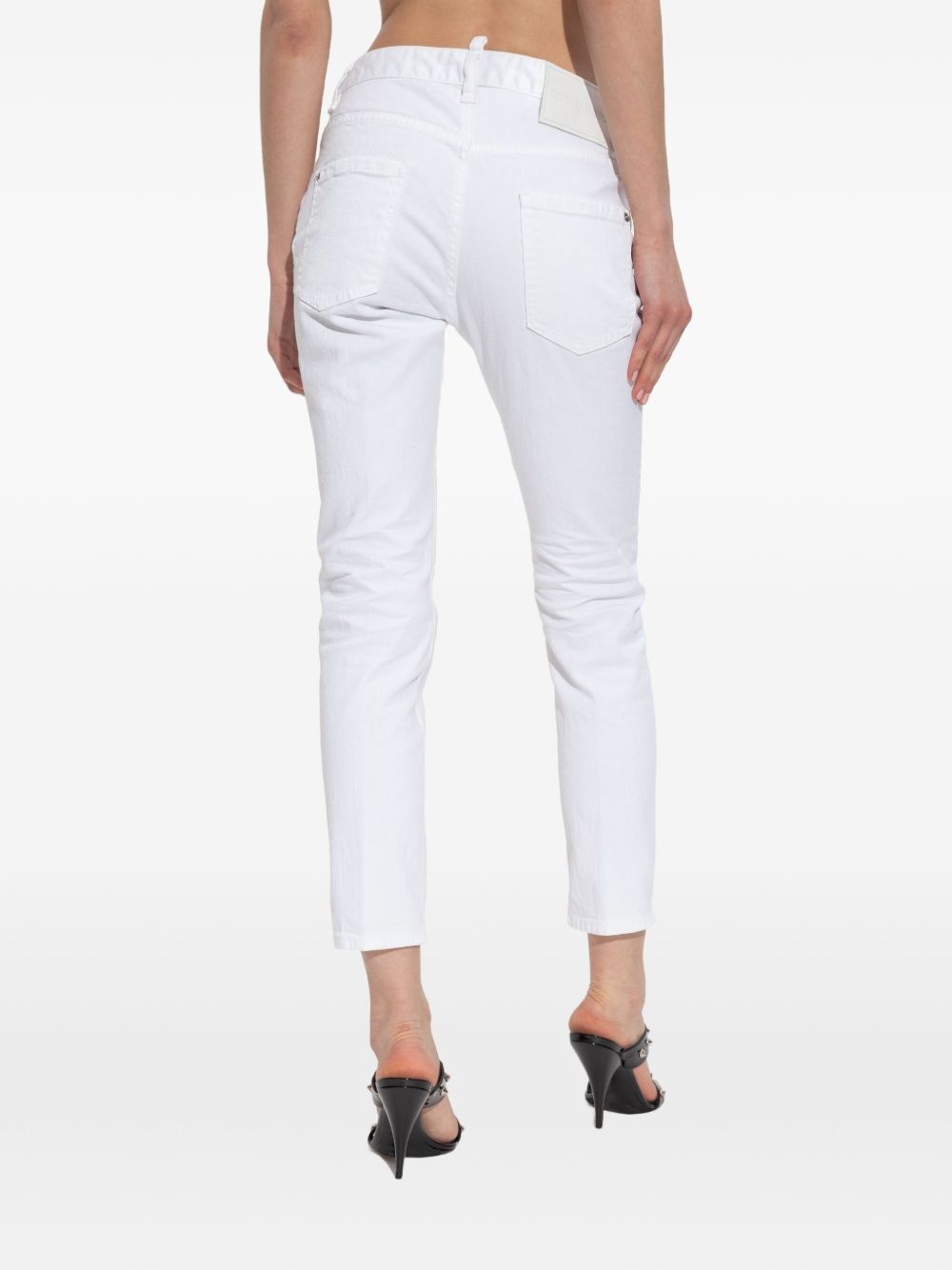 logo-patch jeans - 4