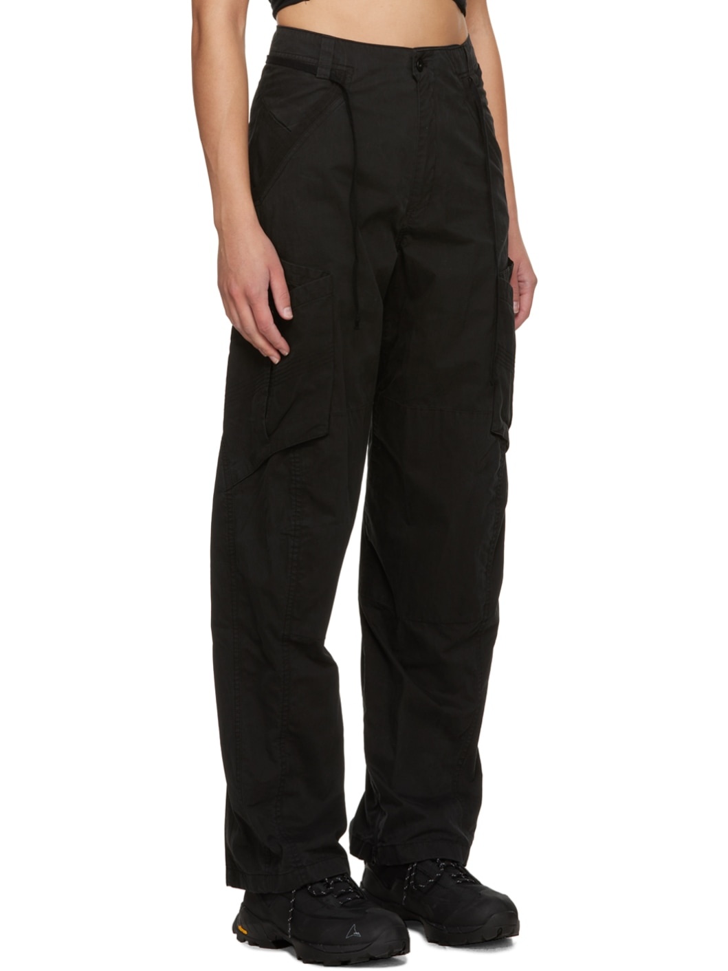 Black Utility Trousers - 2