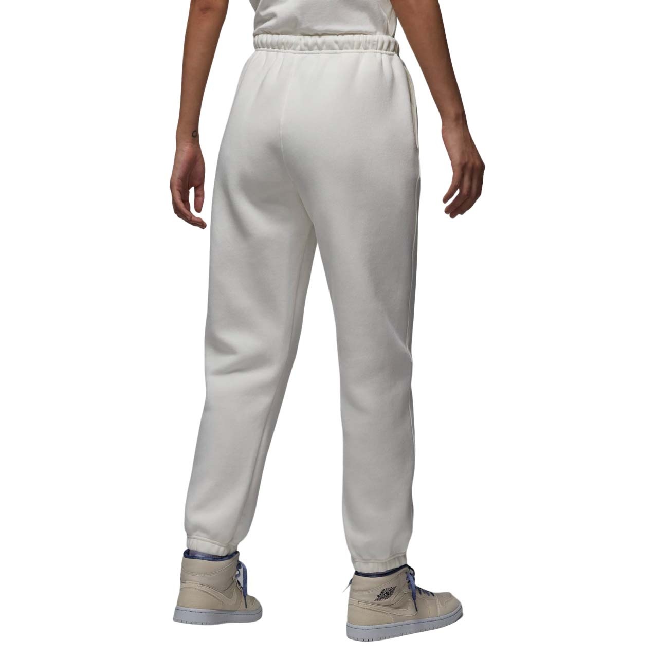 (WMNS) Air Jordan Paris Saint-Germain Brooklyn Fleece Pants Asia Sizing 'Sail' FV7765-133 - 2