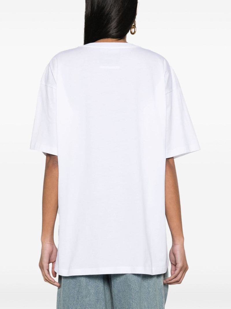 logo-patch organic cotton T-shirt 4