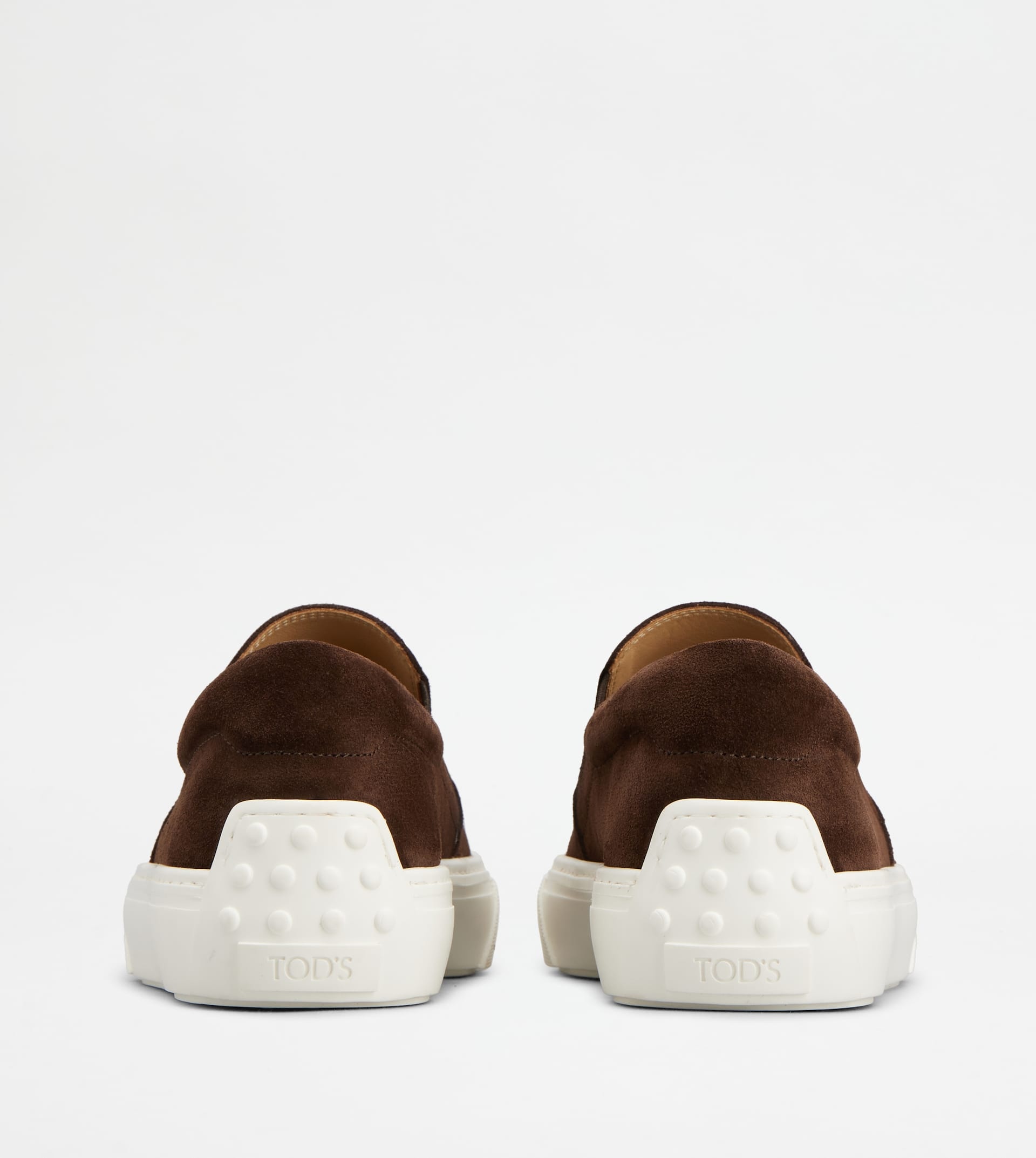 SLIP-ONS IN SUEDE - BROWN - 2