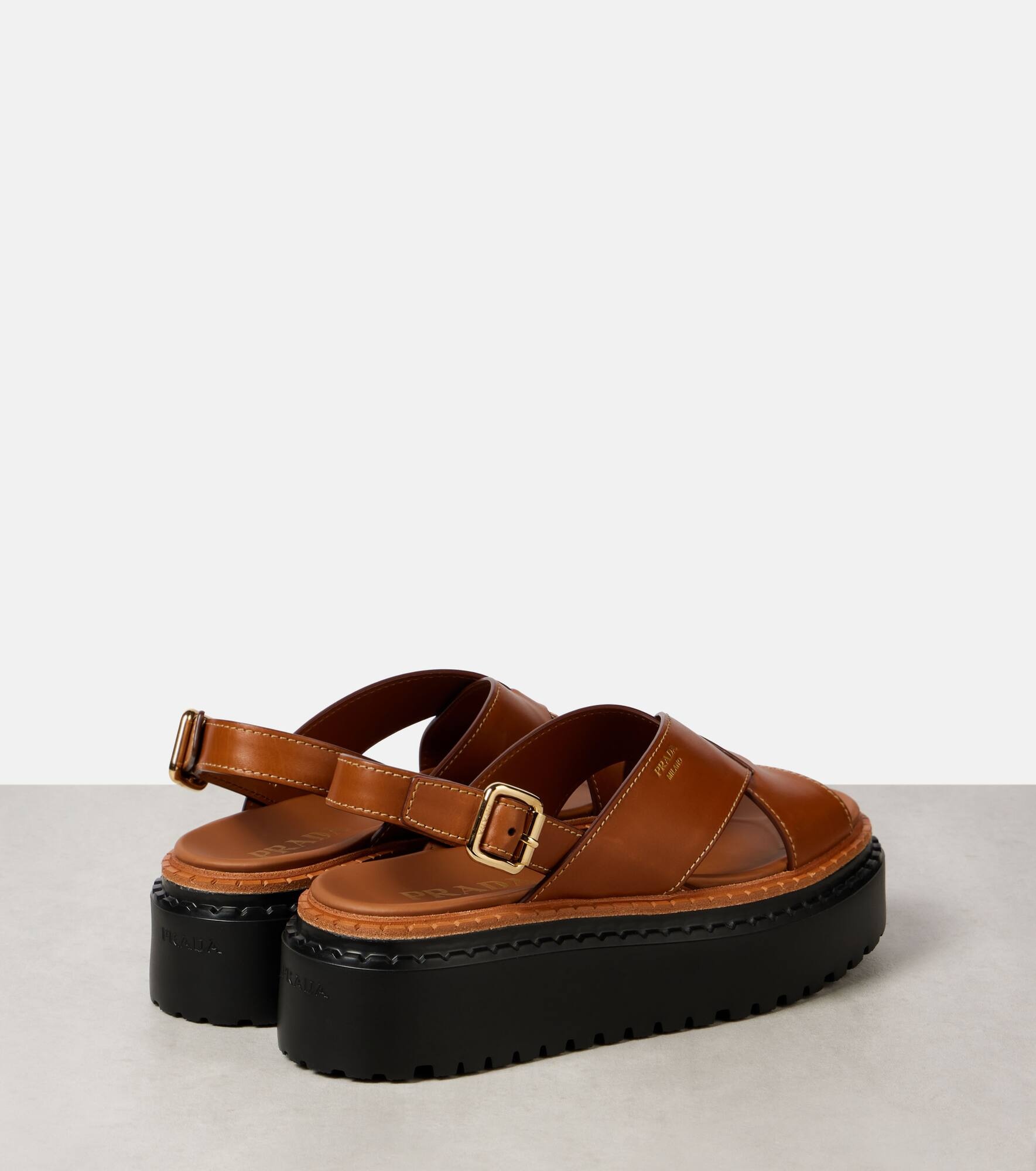 Leather platform sandals - 2
