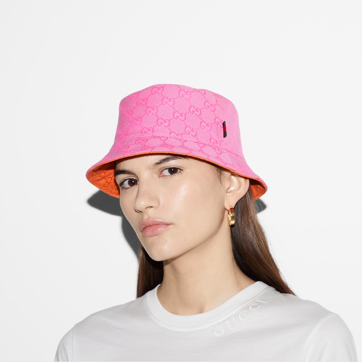 GG canvas reversible bucket hat - 3