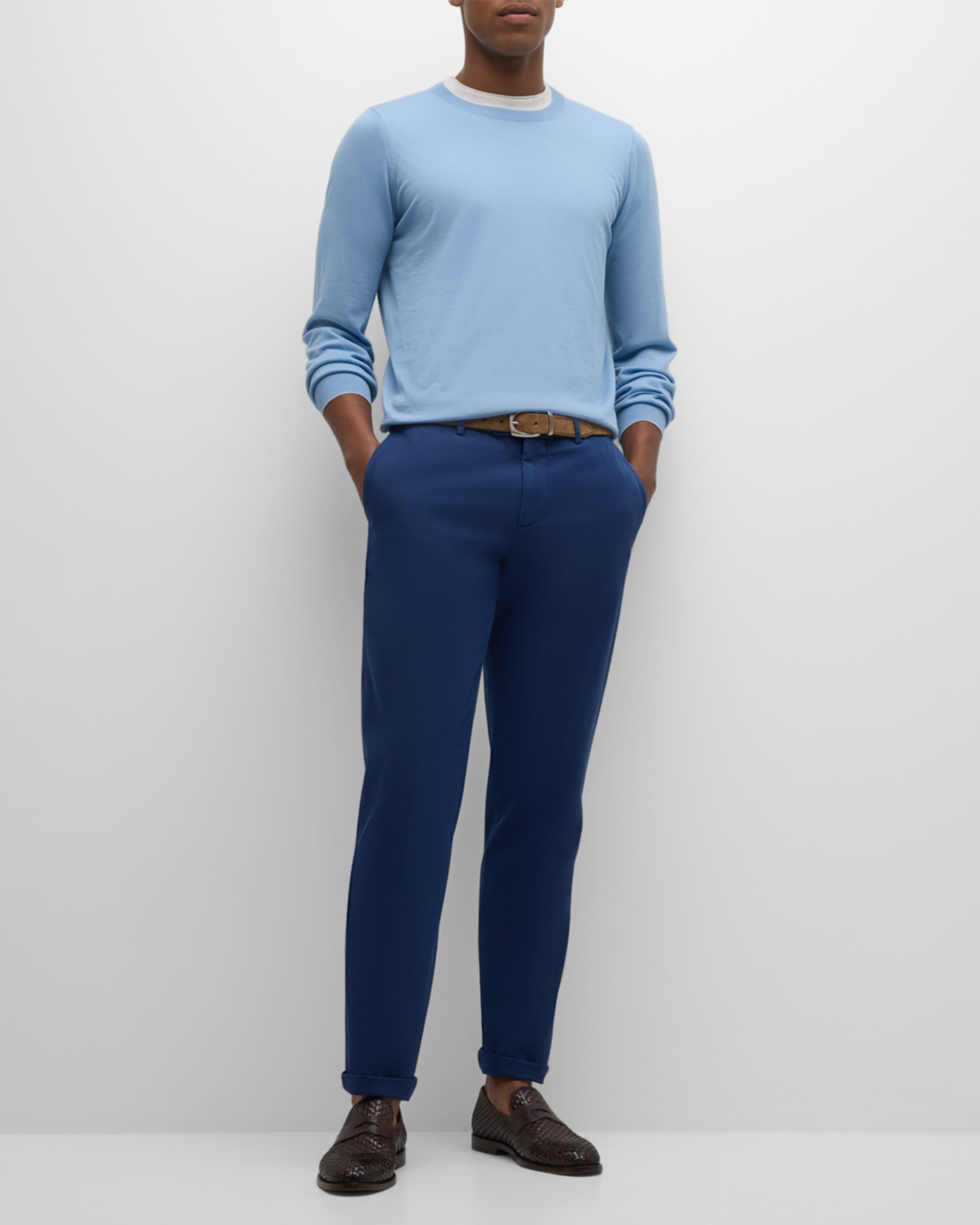Men's Dyed Flat-Front Pants - 5
