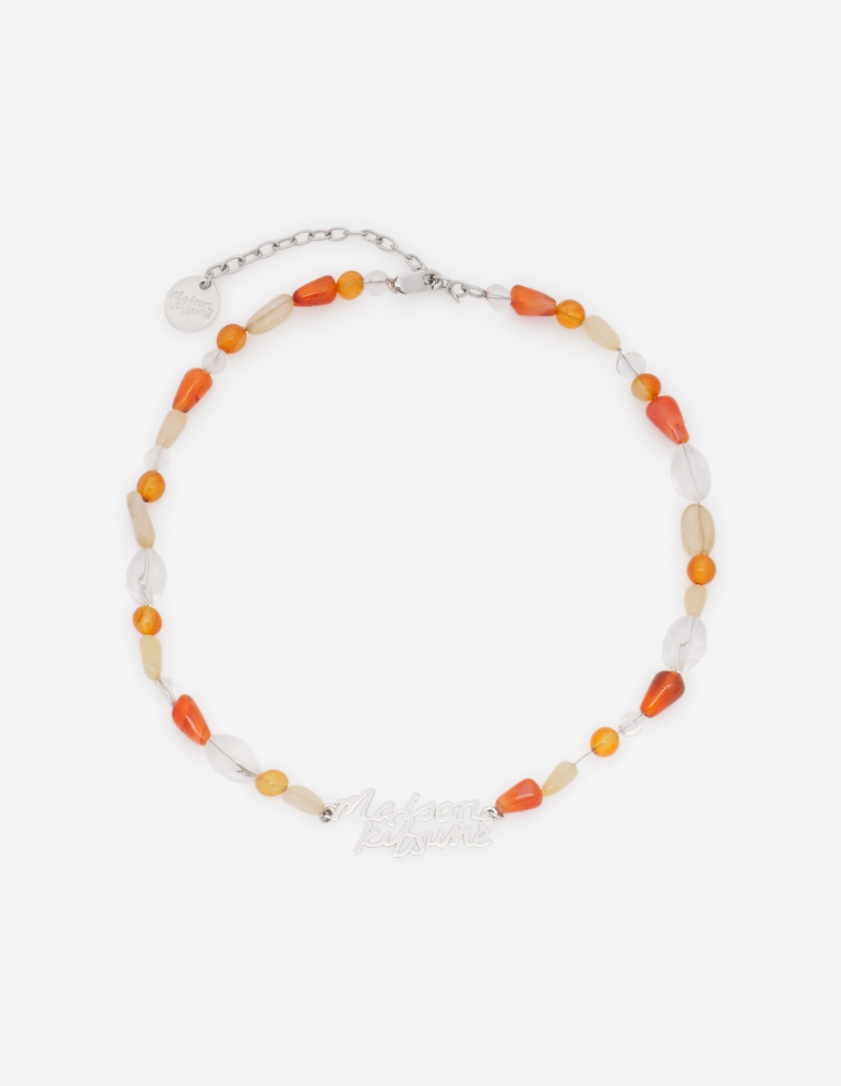 MAISON KITSUNE HANDWRITTING BEADS CHOCKER - 1