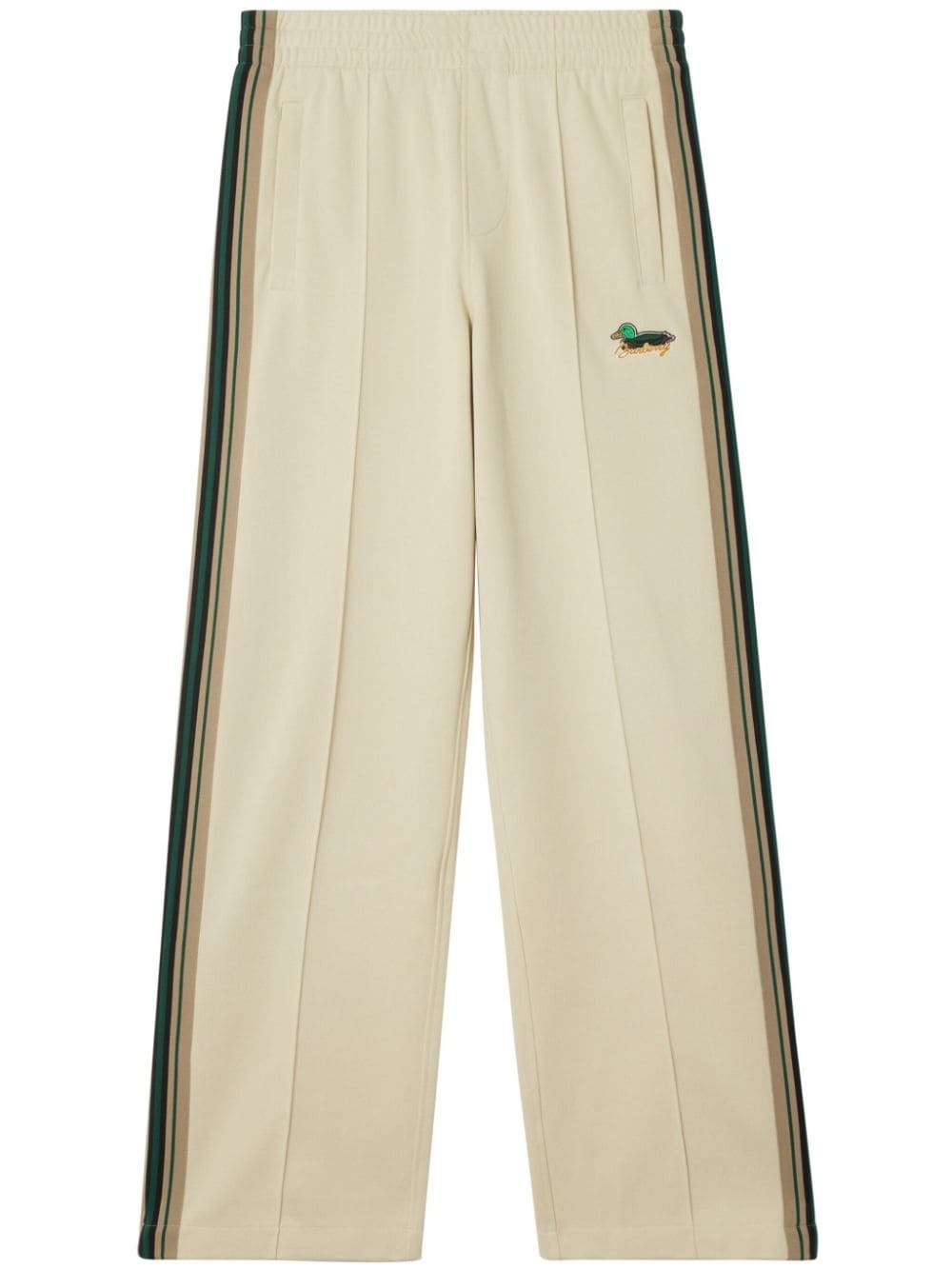 striped jersey track pants - 1