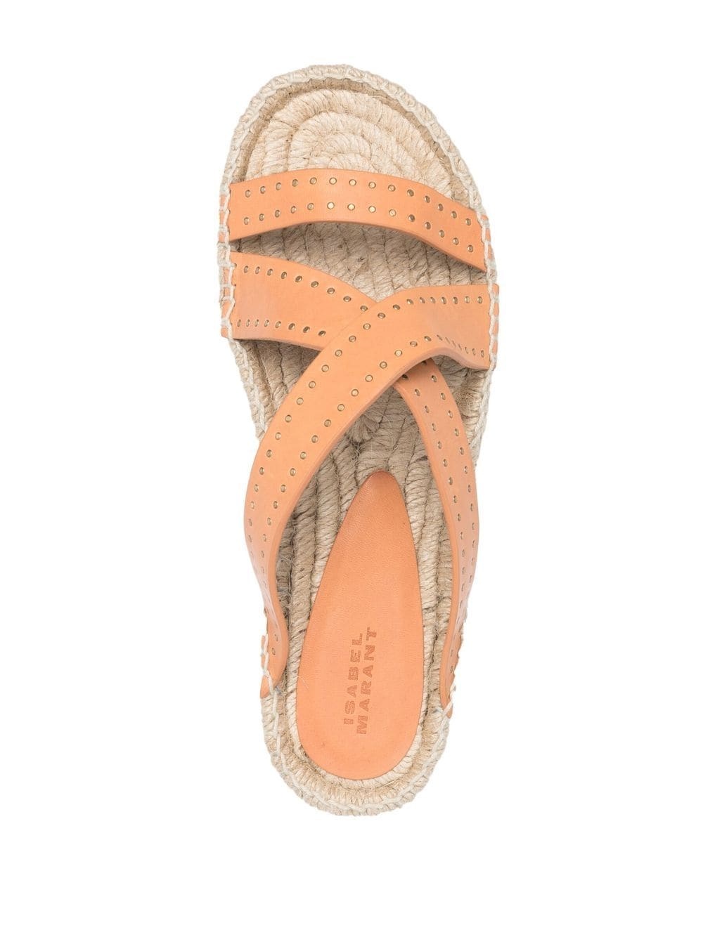 stud-detail cross-strap espadrilles - 4