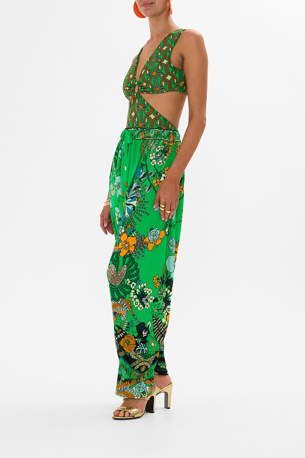 DRAPED JERSEY PANT - 4
