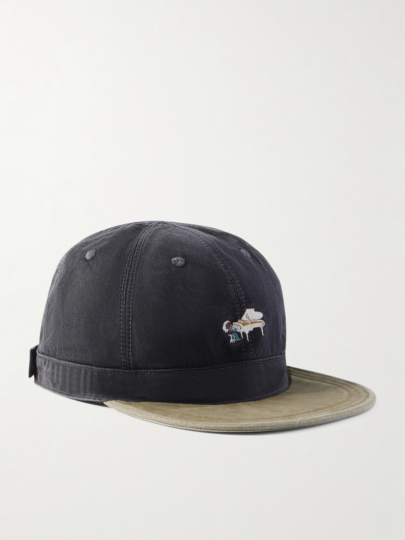 Life Scherzo Chino Brimfield Embroidered Cotton-Twill Cap 1