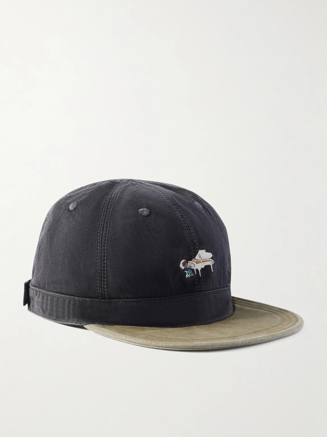 Life Scherzo Chino Brimfield Embroidered Cotton-Twill Cap - 1