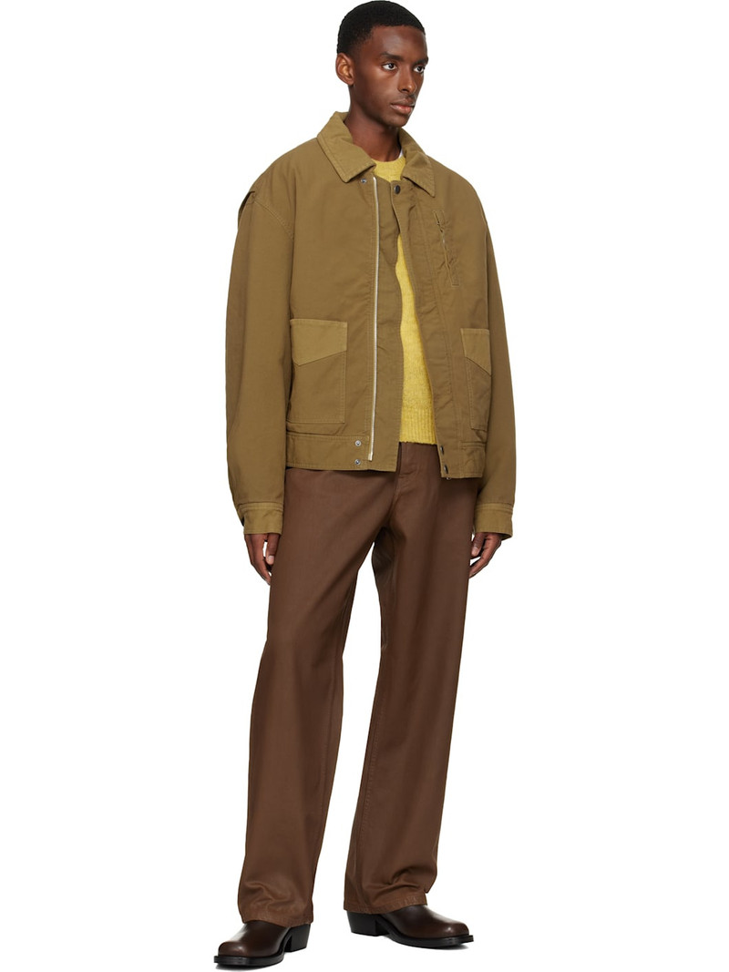 Dries Van Noten Khaki Insulated Jacket outlook