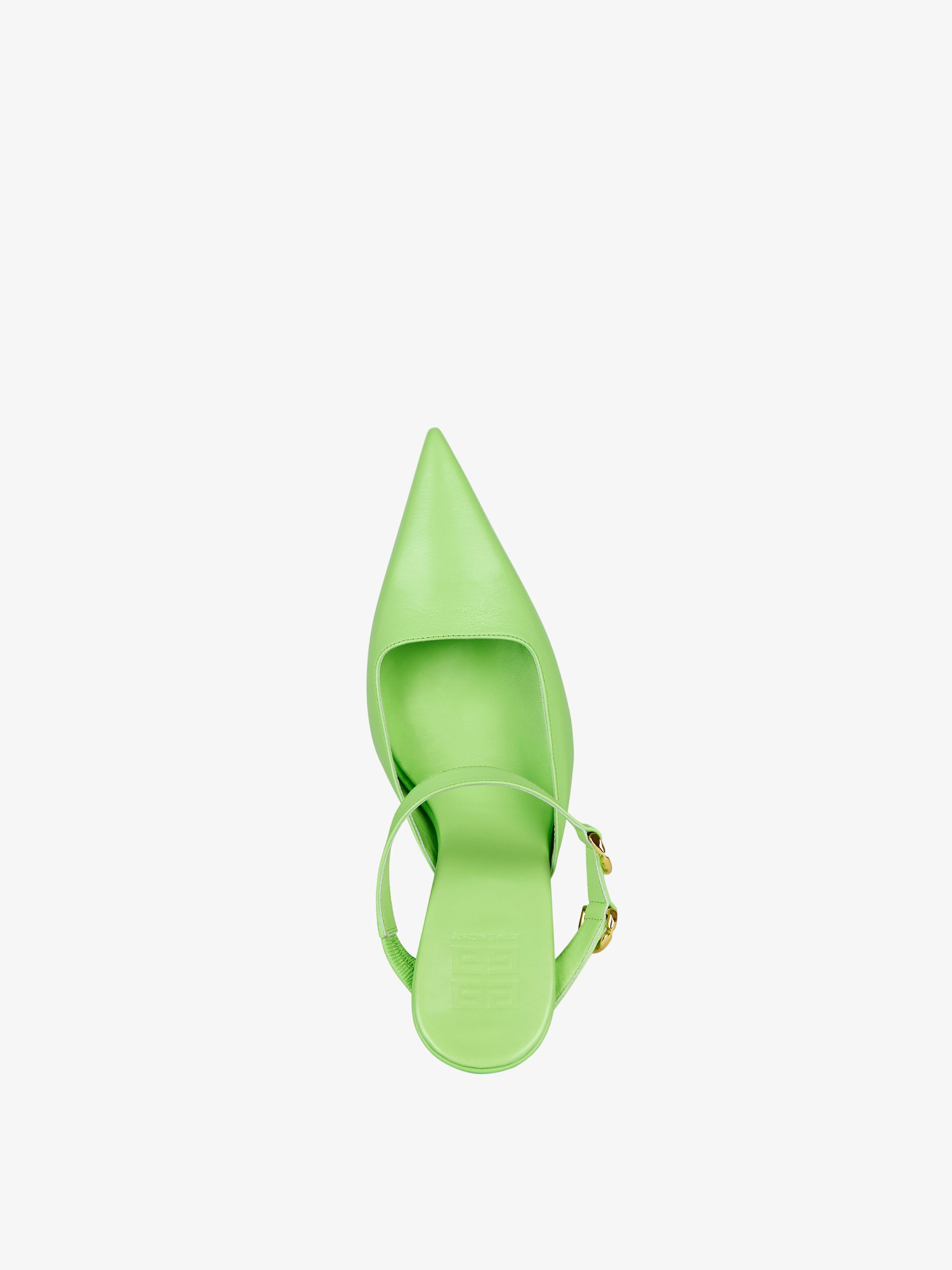 VOYOU SLINGBACKS IN LEATHER - 4
