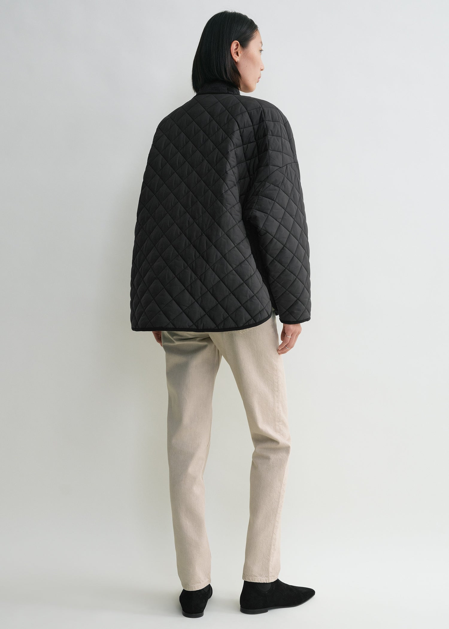 Quilted jacket black - 4