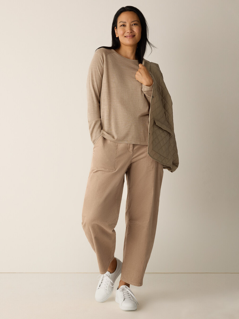 Superfine Merino Crew Neck Top in Regenerative Wool 3