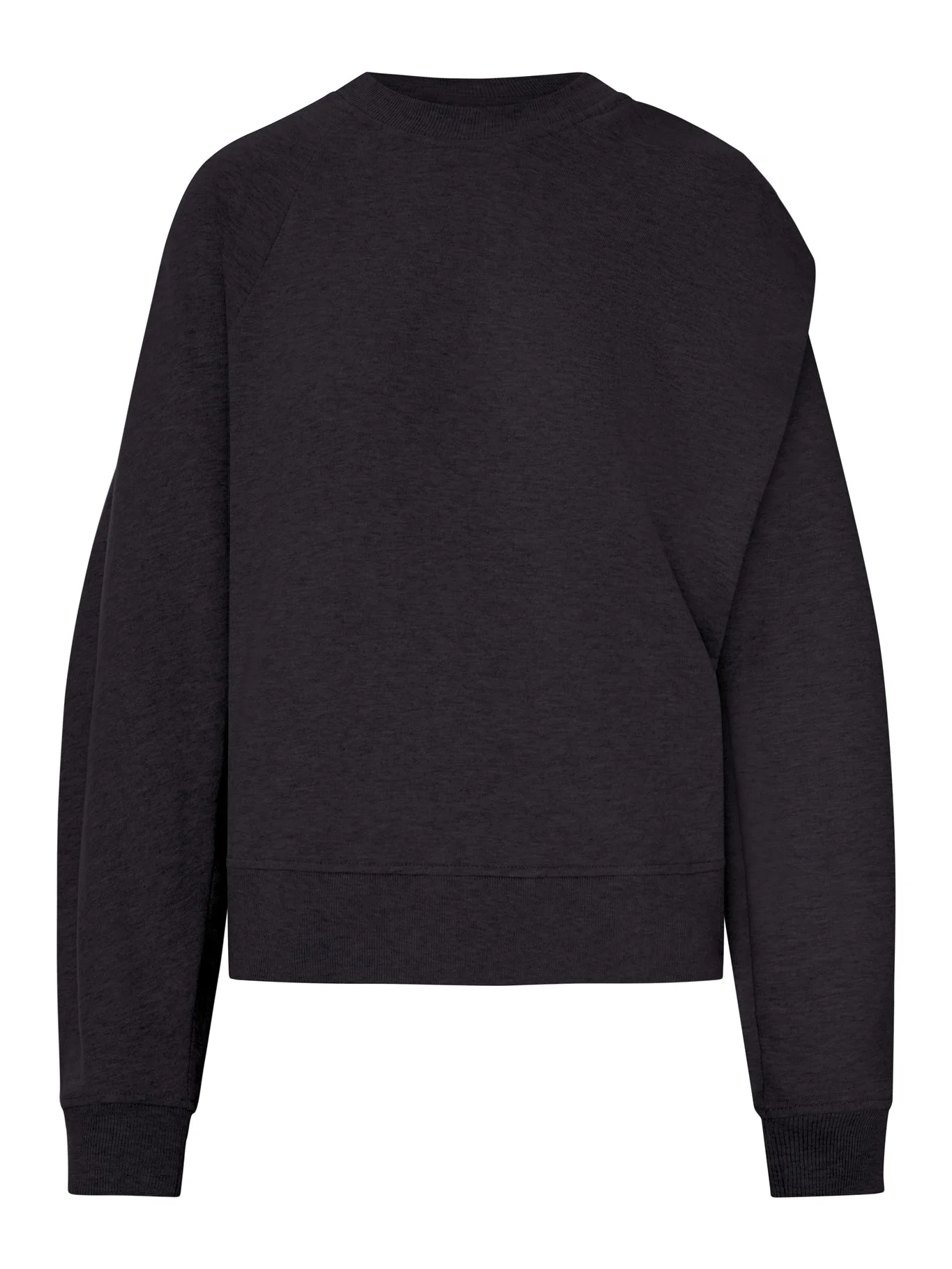 COTTON SWEATSHIRT WITH DRAPE ON THE BACK - 1