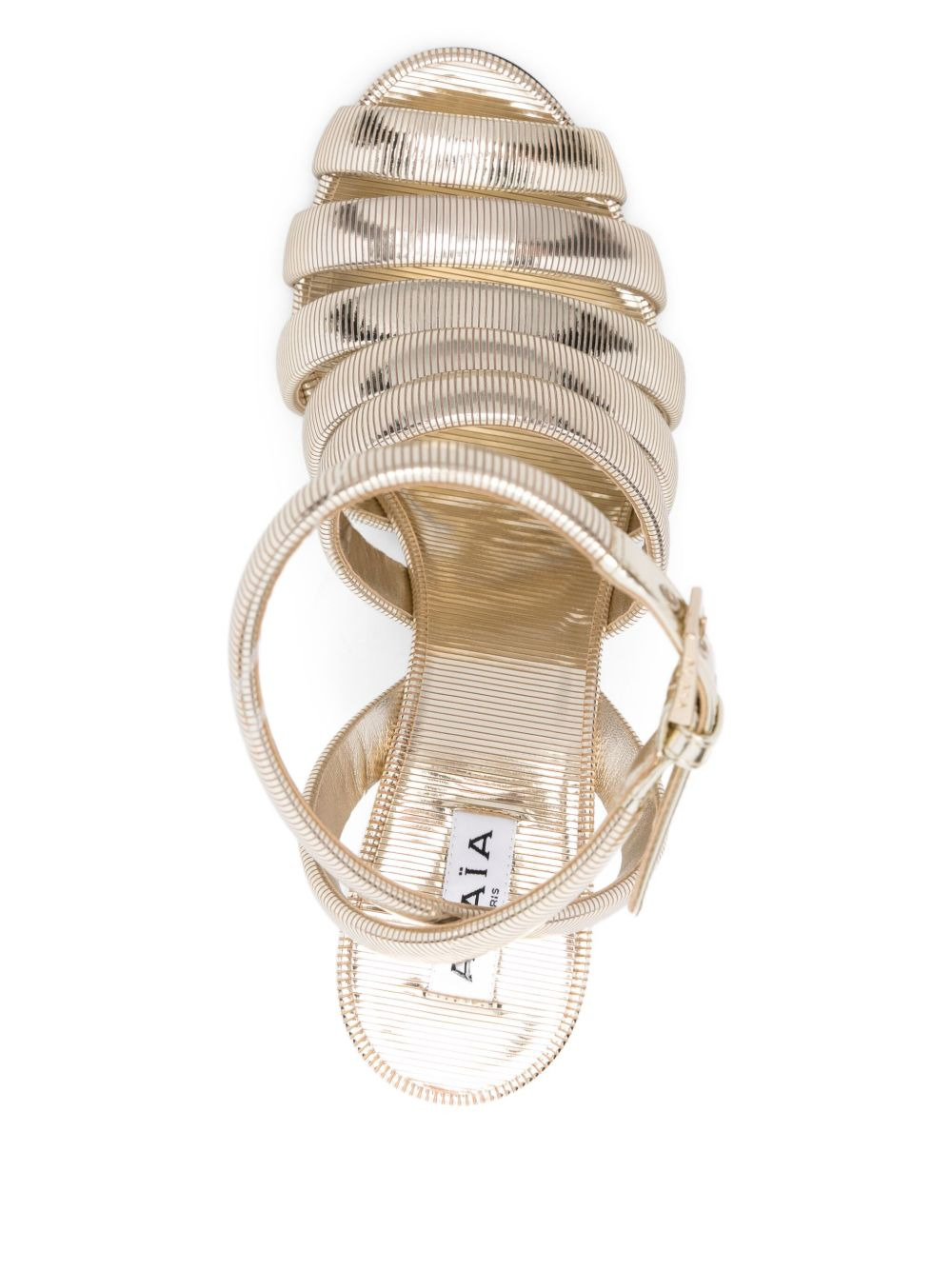 110mm leather sandals - 4