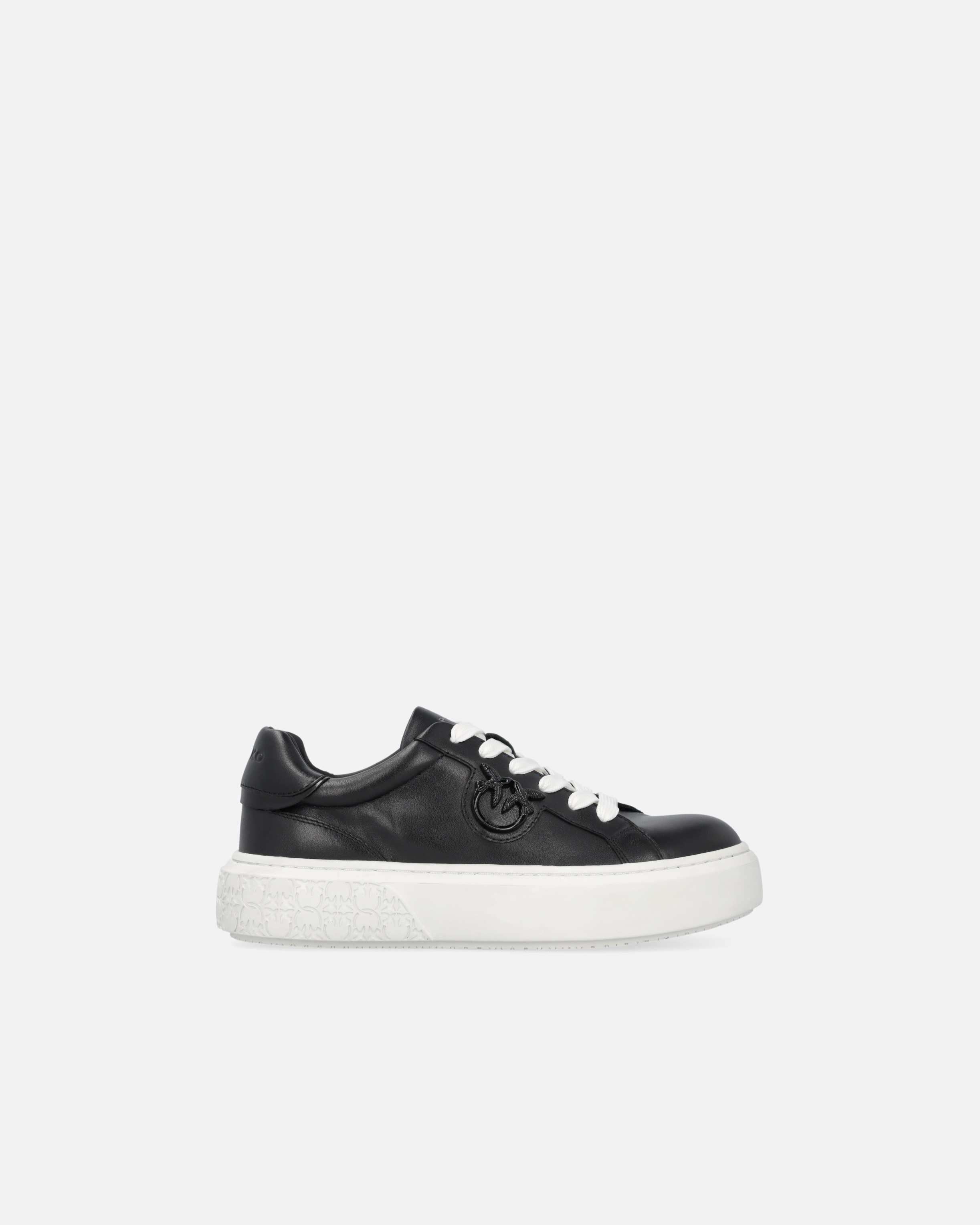 PINKO LEATHER TENNIS SHOES WITH PLATFORM SOLE | REVERSIBLE