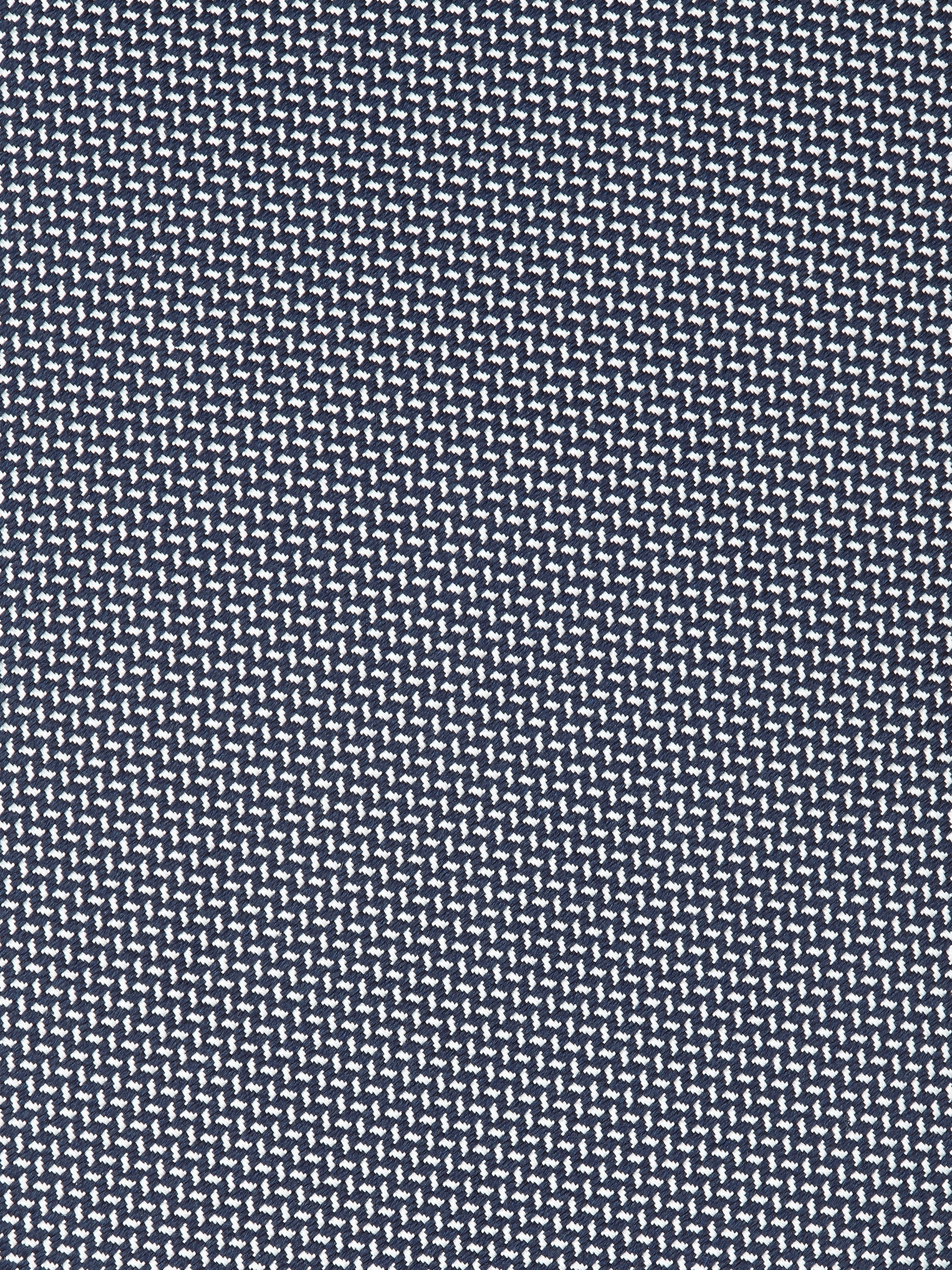 DARK BLUE JACQUARD SILK TIE - 2