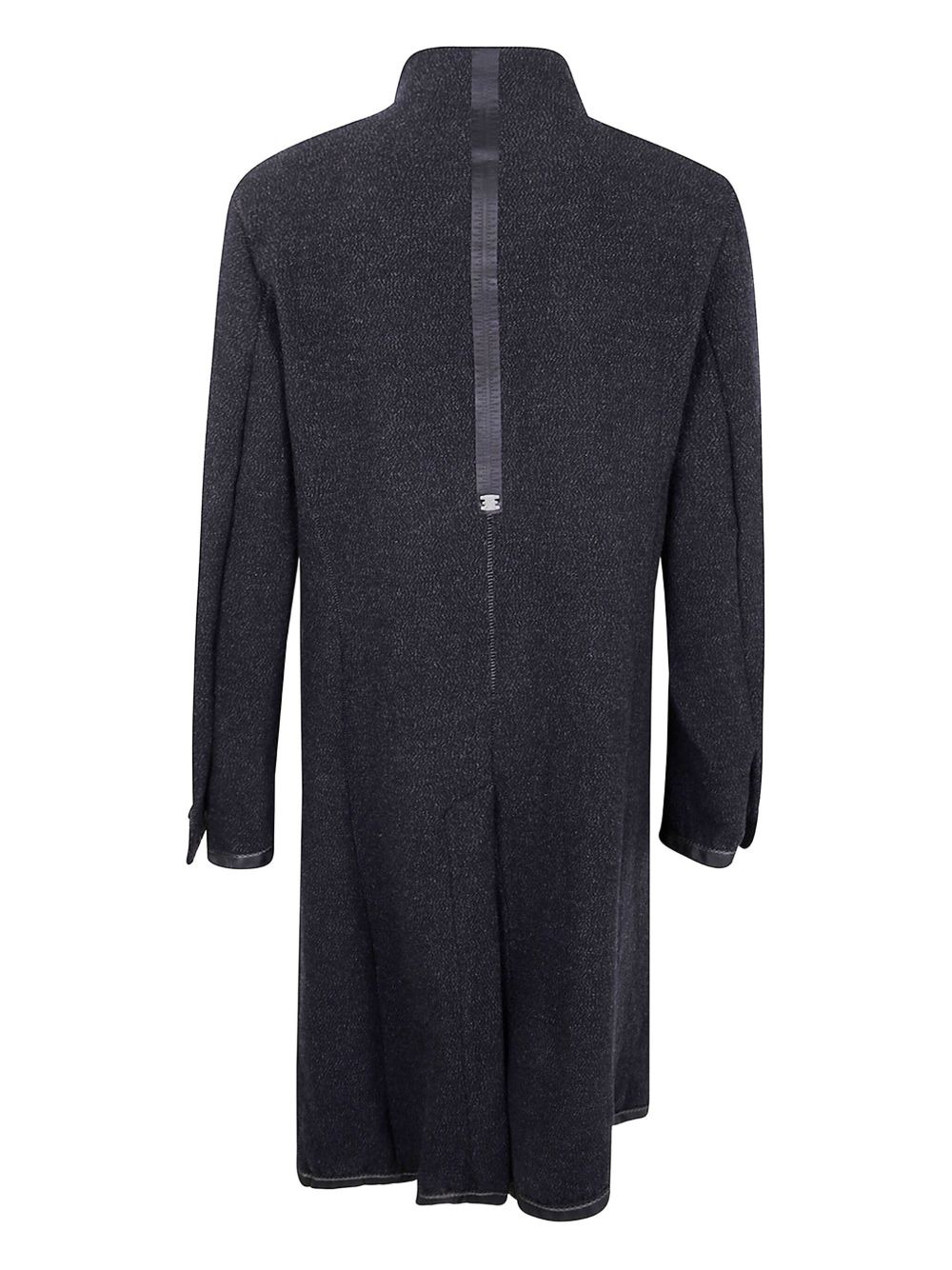 buttoned long-sleeve coat - 2