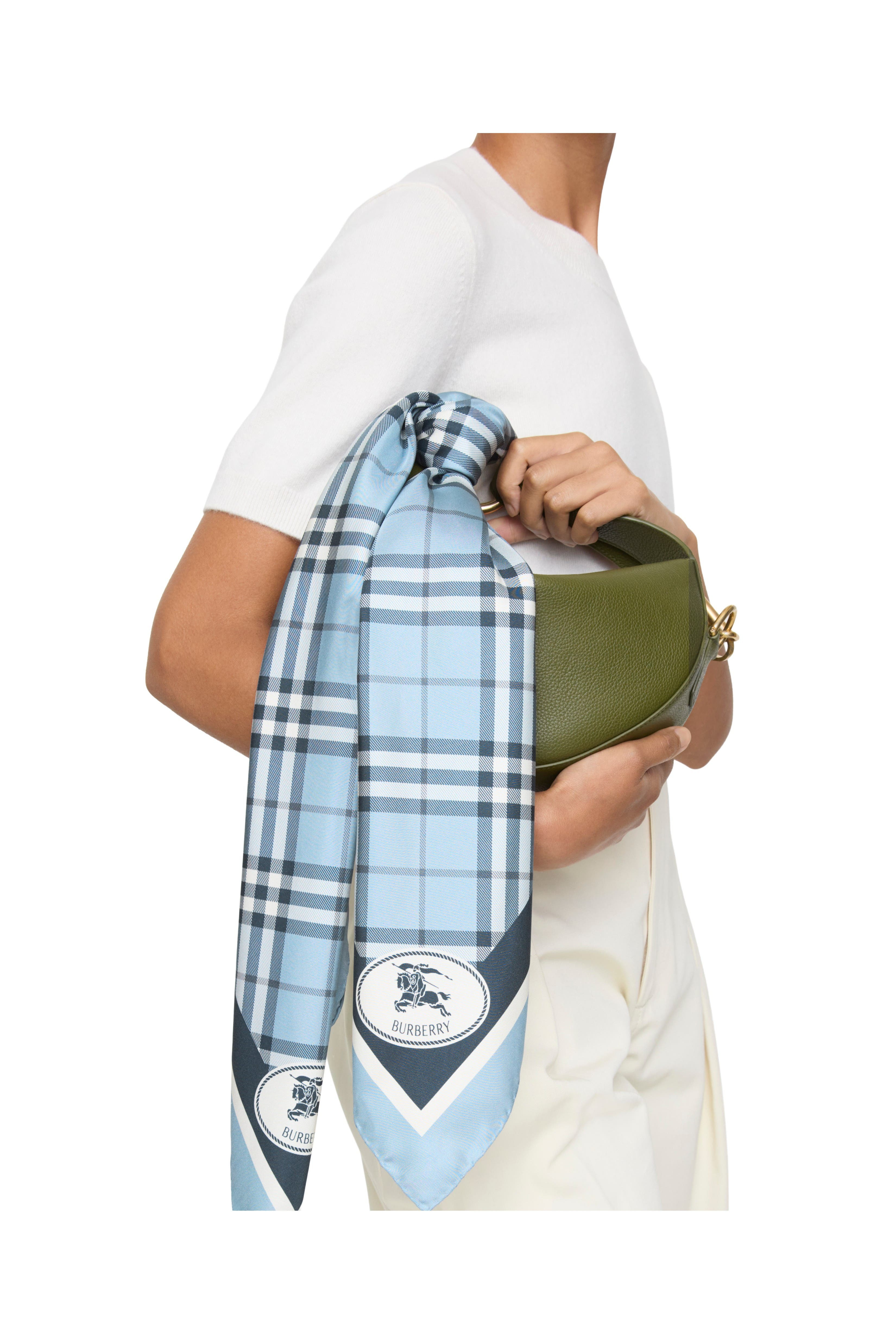 burberry Check Silk Scarf in Bank at Nordstrom - 3