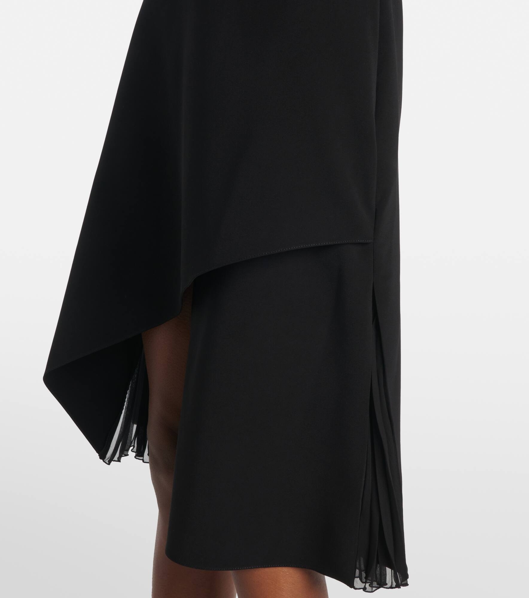 Infinity asymmetric crêpe minidress - 6