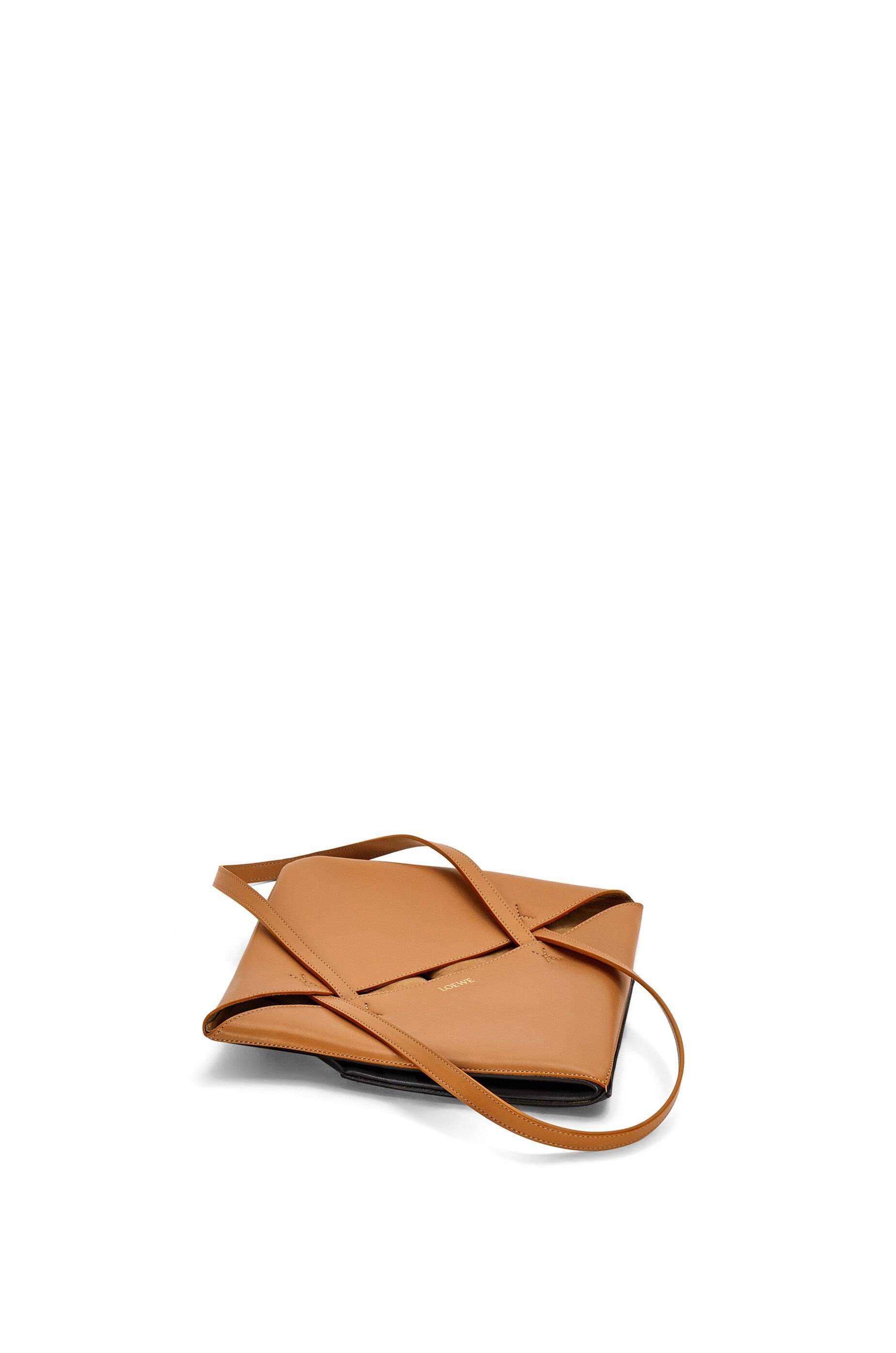 Puzzle Fold Tote in shiny calfskin - 6