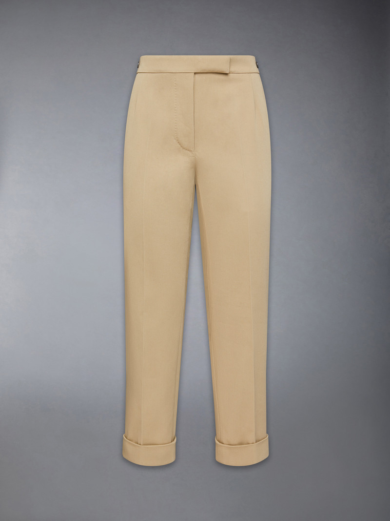 COTTON GABARDINE LOW RISE SLIM 트레이너 - 1
