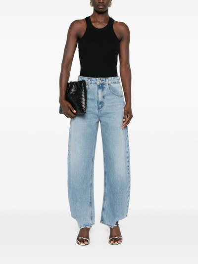 FRAME high-rise barrel jeans outlook