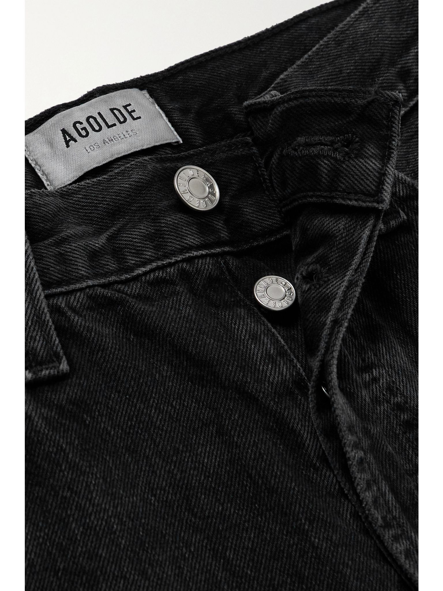Luna high-rise tapered organic jeans Black - 4